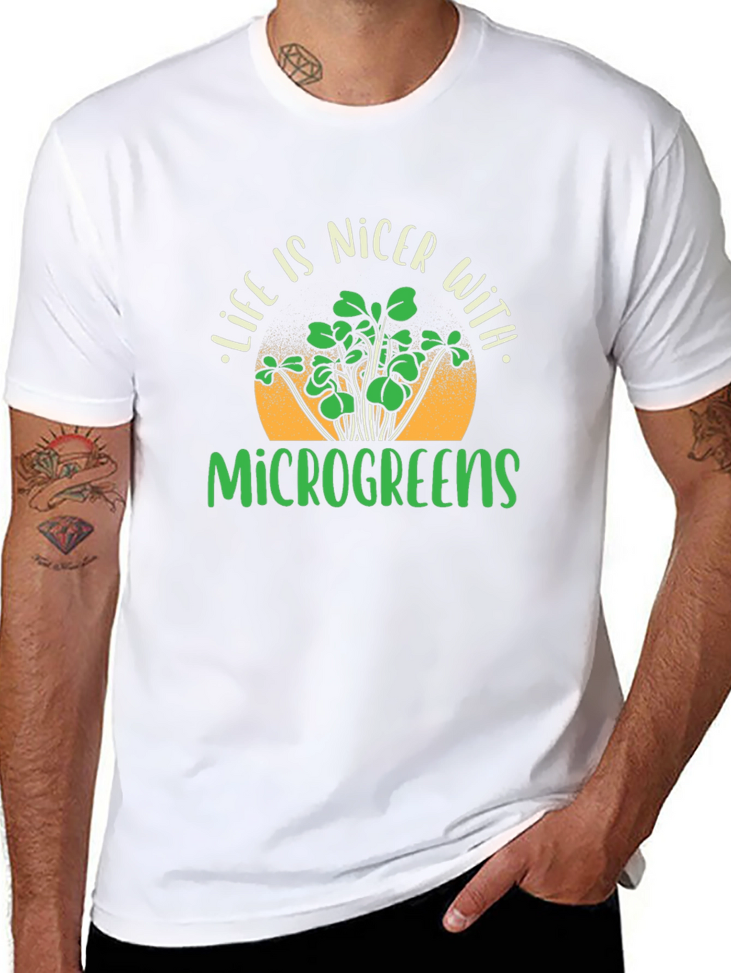 Microgreens T-Shirt - Life is Nicer With Microgreens