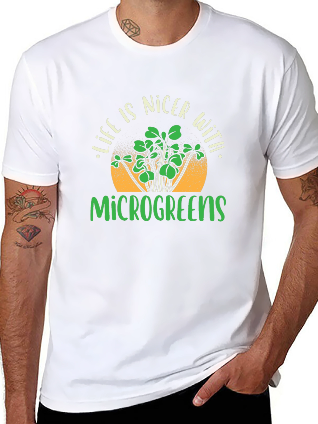 Microgreens T-Shirt - Life is Nicer With Microgreens