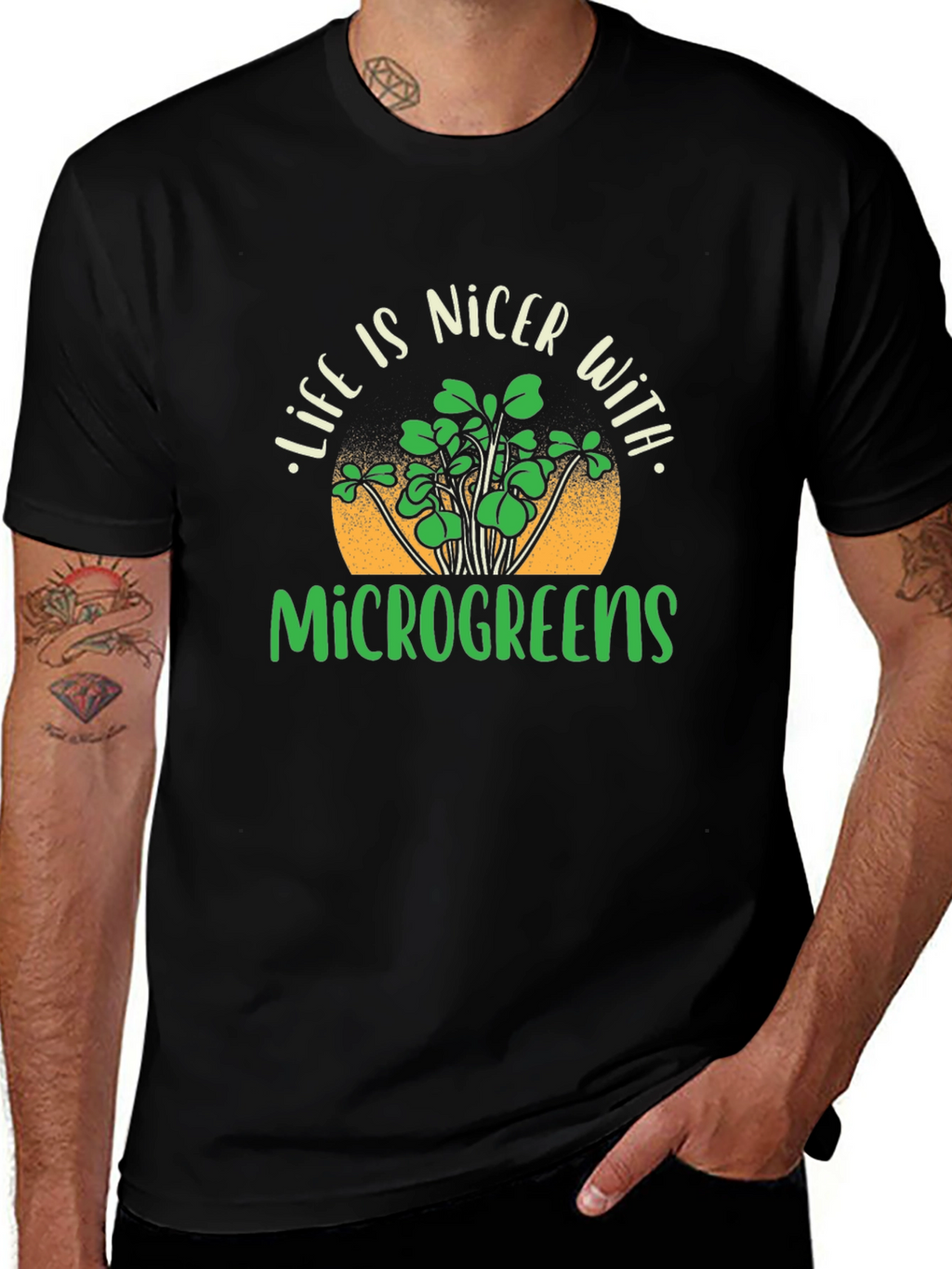 Microgreens T-Shirt - Life is Nicer With Microgreens