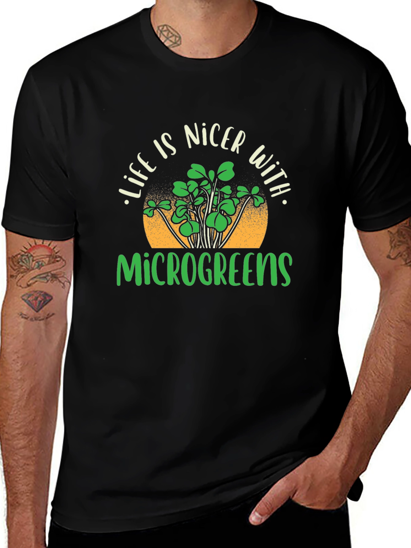 Microgreens T-Shirt - Life is Nicer With Microgreens