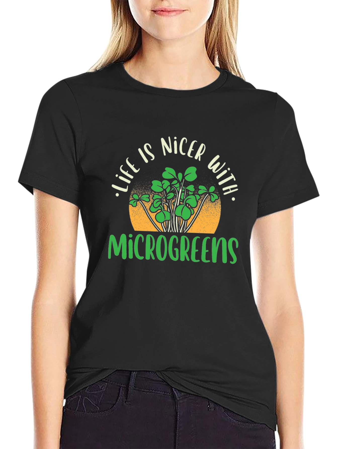 Microgreens T-Shirt - Life is Nicer With Microgreens