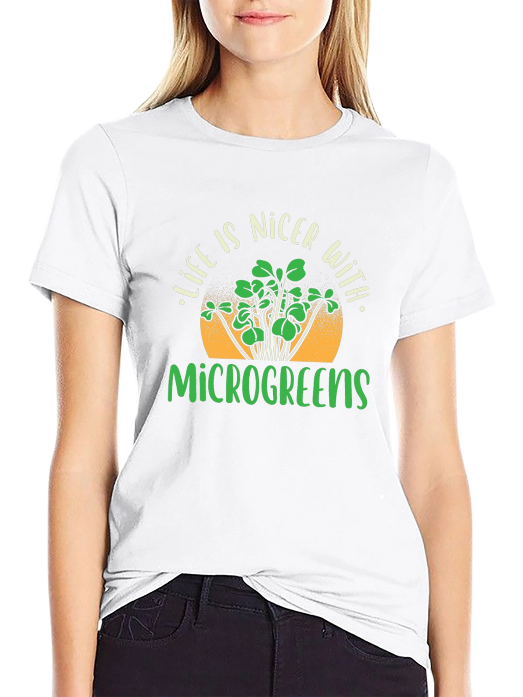 Microgreens T-Shirt - Life is Nicer With Microgreens