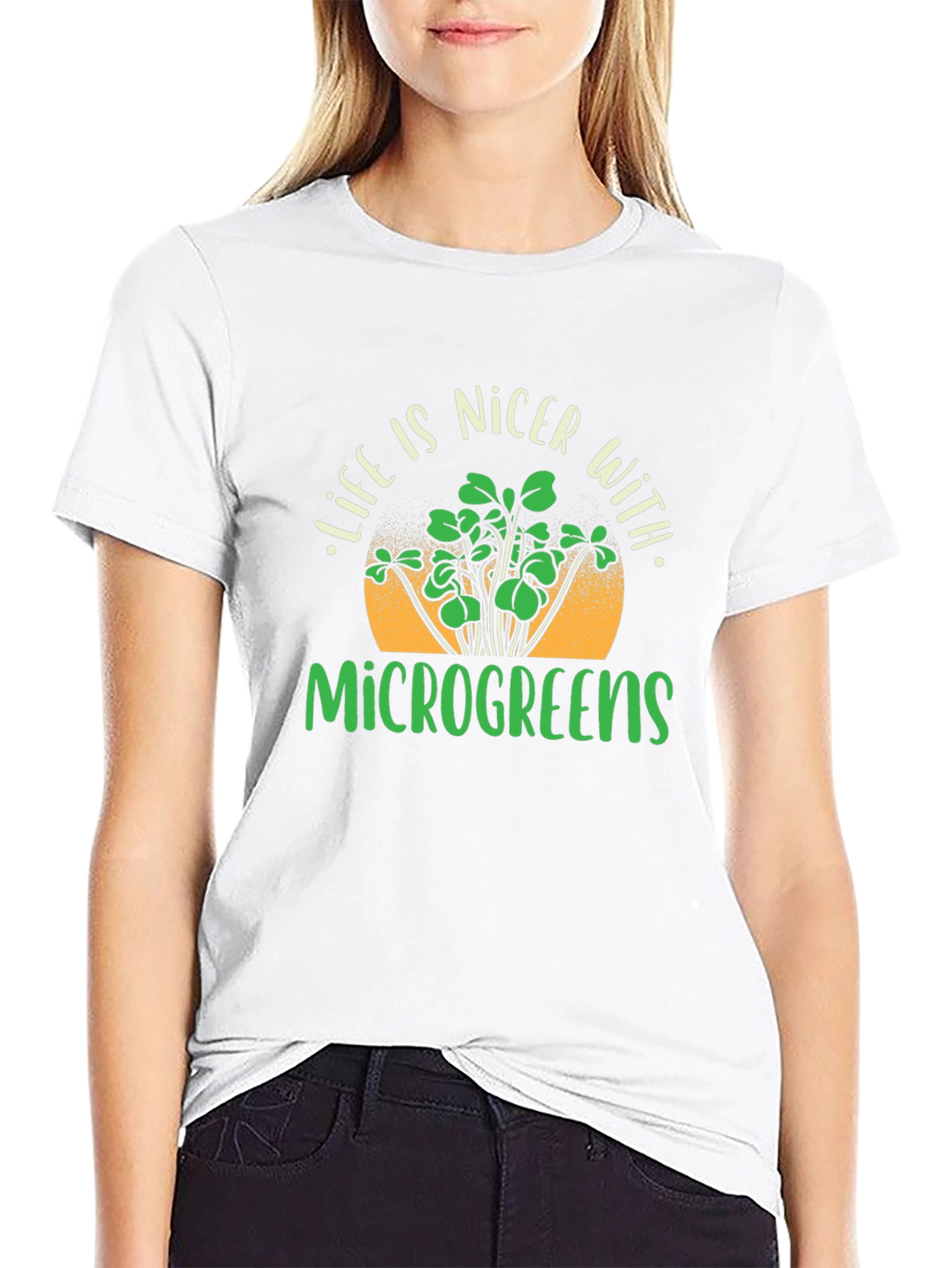 Microgreens T-Shirt - Life is Nicer With Microgreens