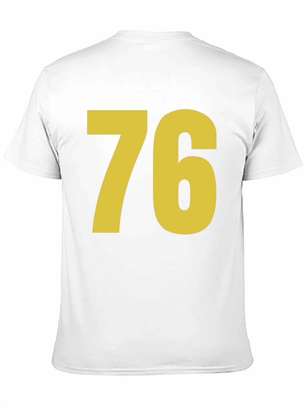 Retro Number 76 Graphic T-Shirt - Black