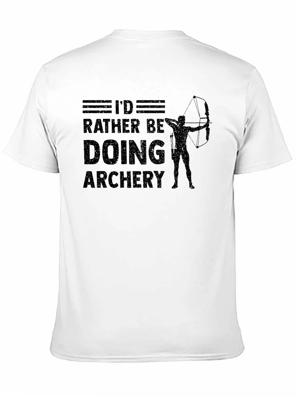 Id Rather Be Doing Archery Black T-Shirt