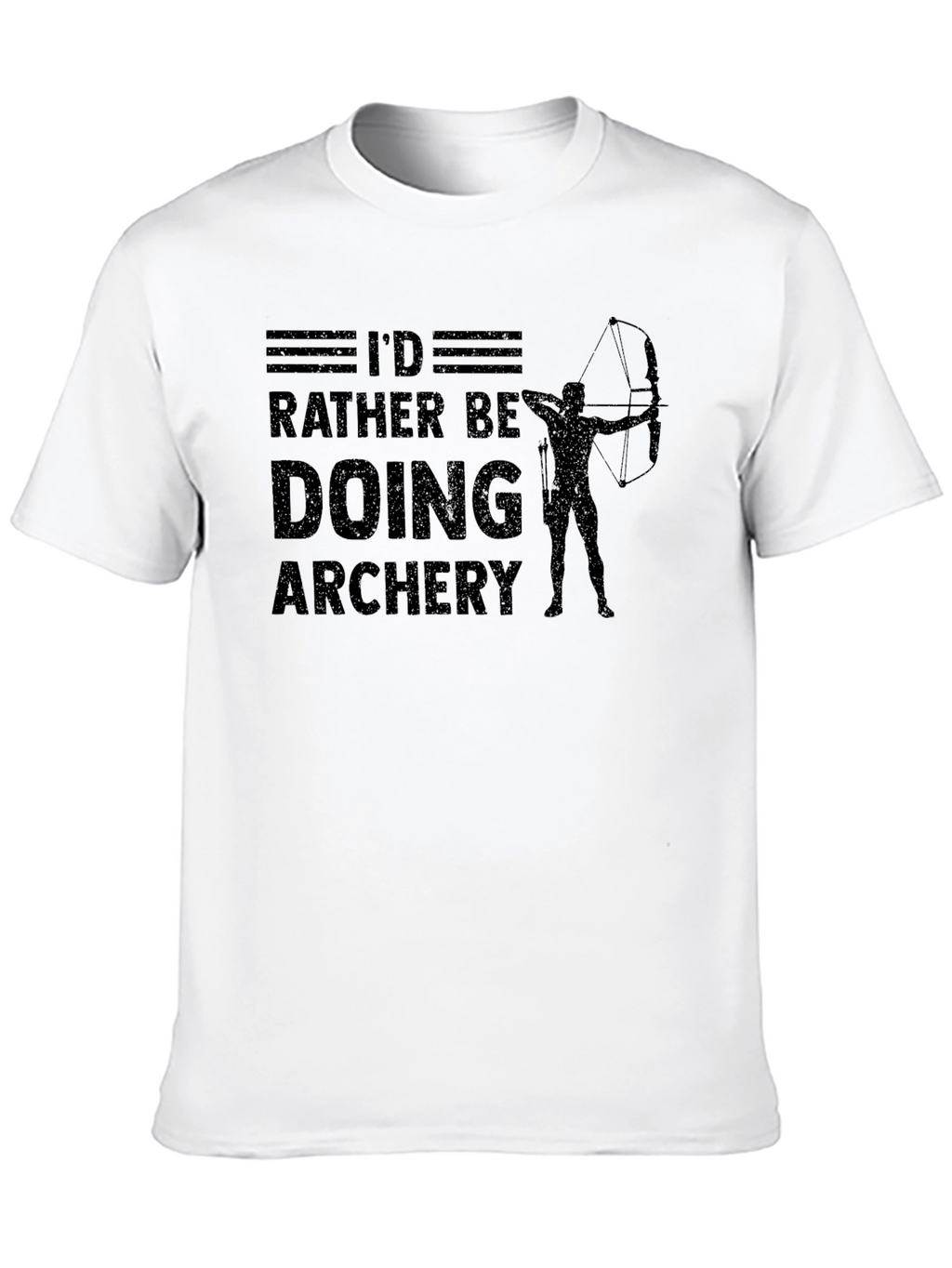 Id Rather Be Doing Archery Black T-Shirt