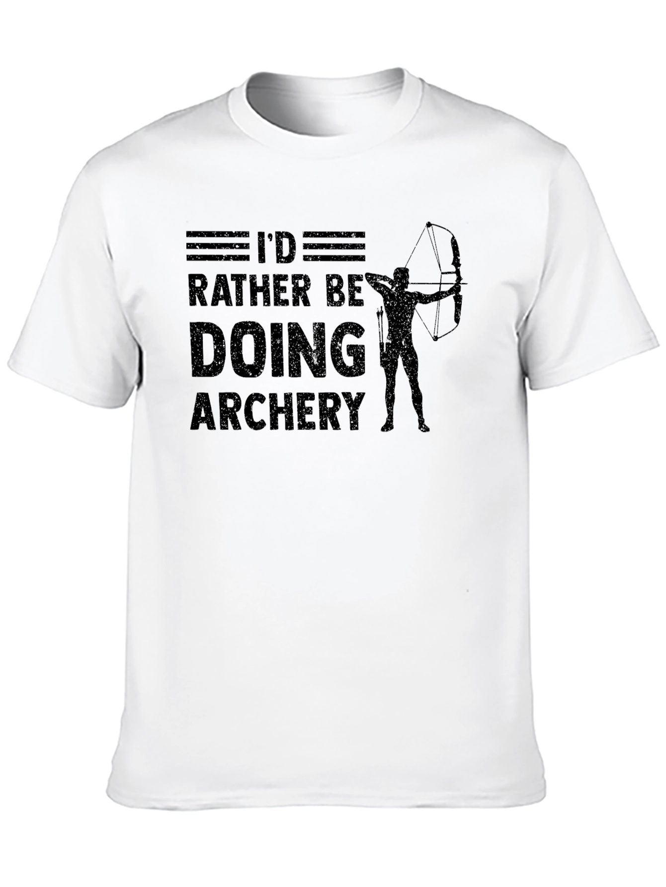 Id Rather Be Doing Archery Black T-Shirt