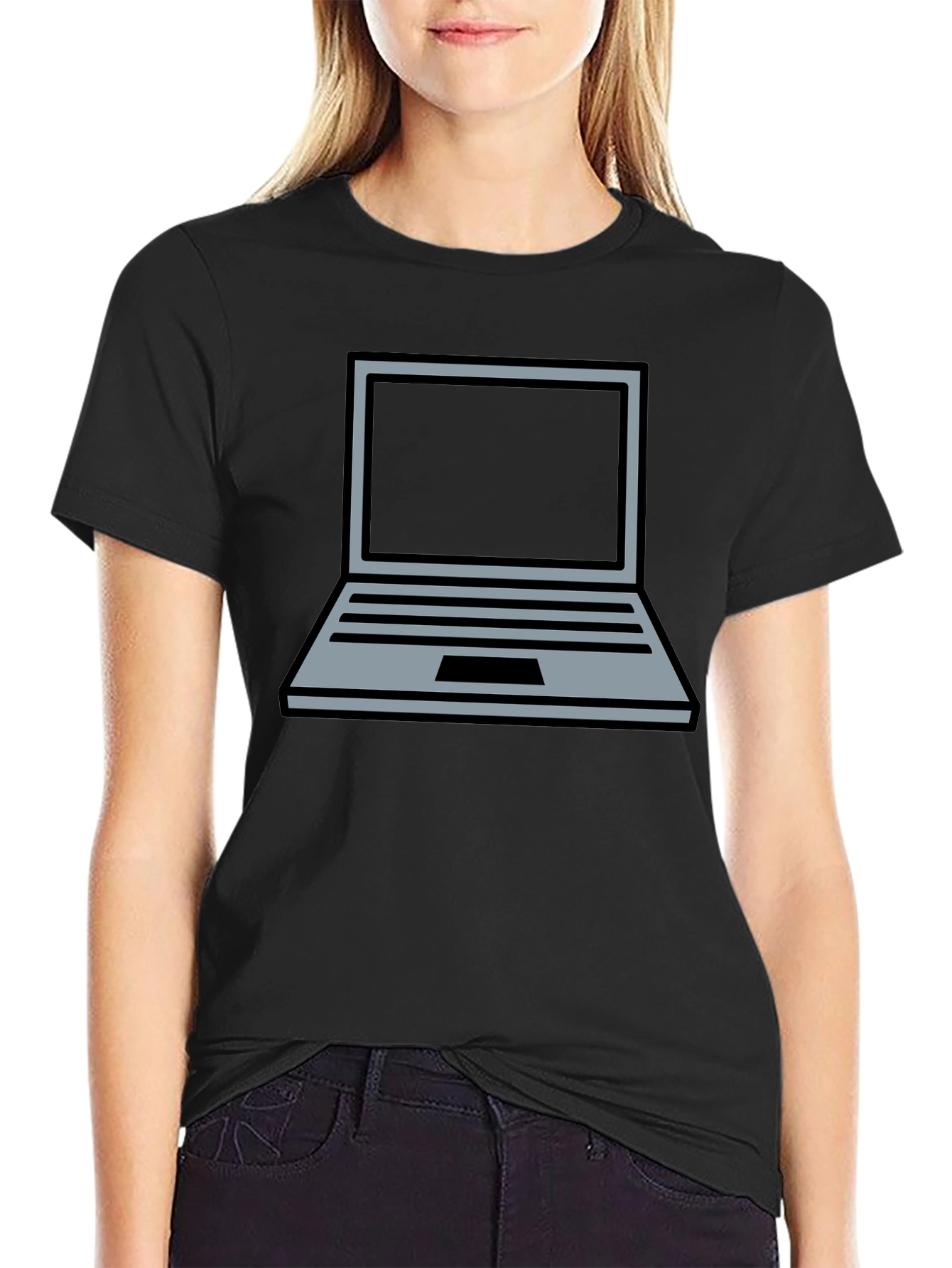 Laptop Graphic Tee - Geek Chic Comfort