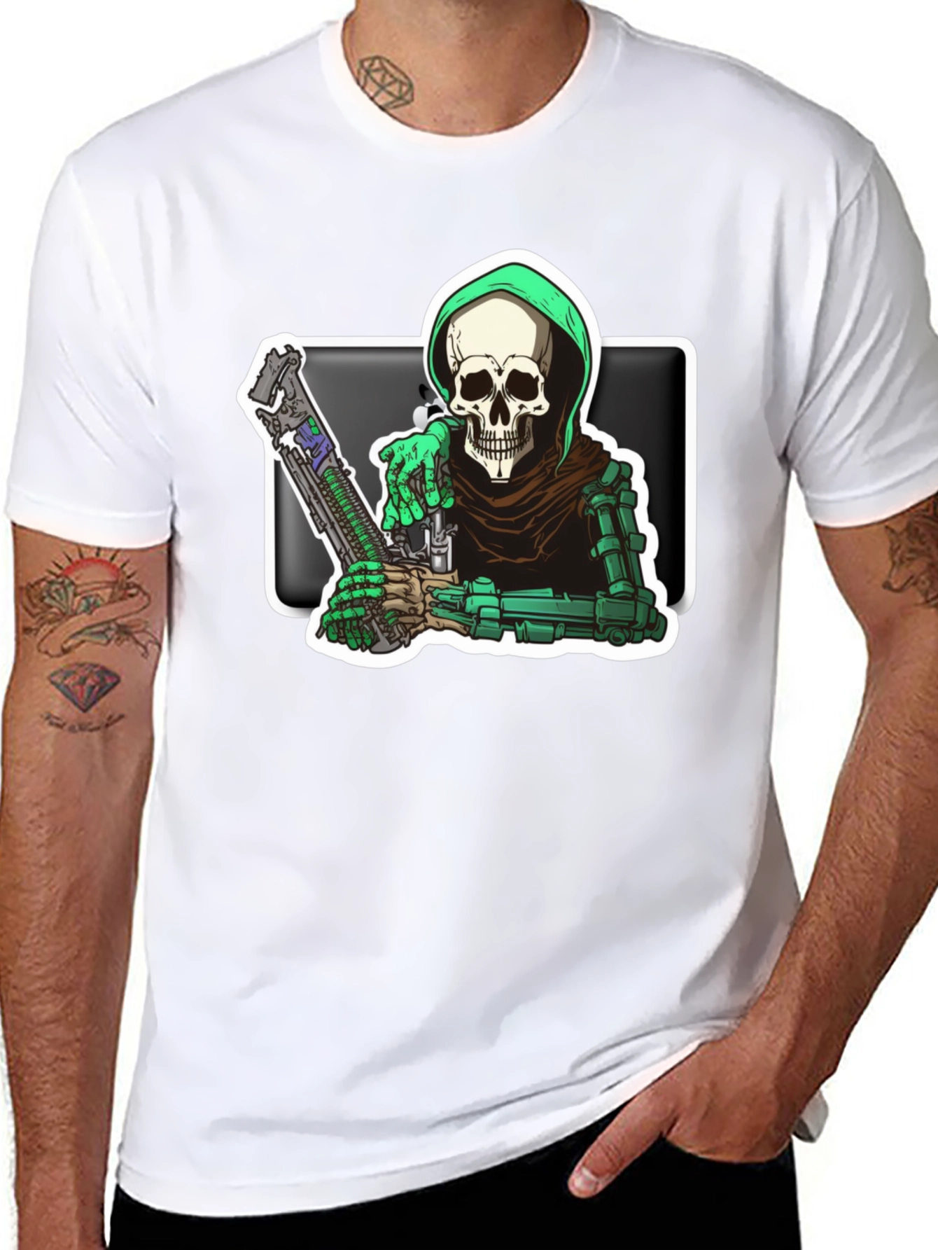 Grim Reaper Graphic Tee - Death Dealer T-Shirt