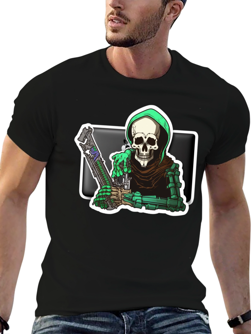 Grim Reaper Graphic Tee - Death Dealer T-Shirt