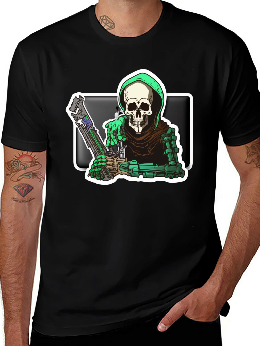 Grim Reaper Graphic Tee - Death Dealer T-Shirt