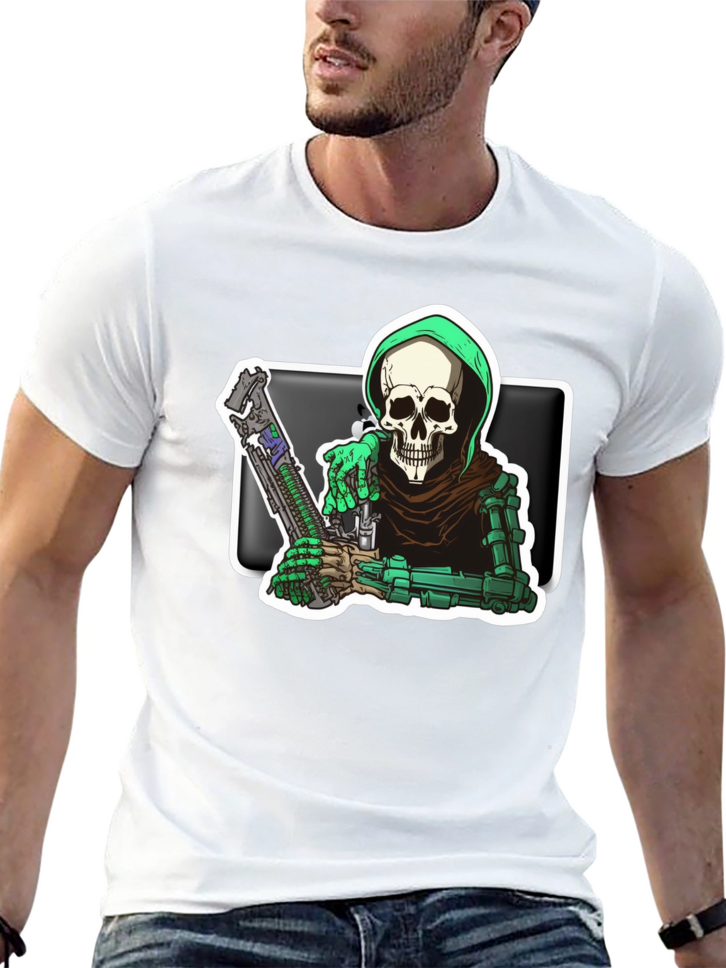Grim Reaper Graphic Tee - Death Dealer T-Shirt