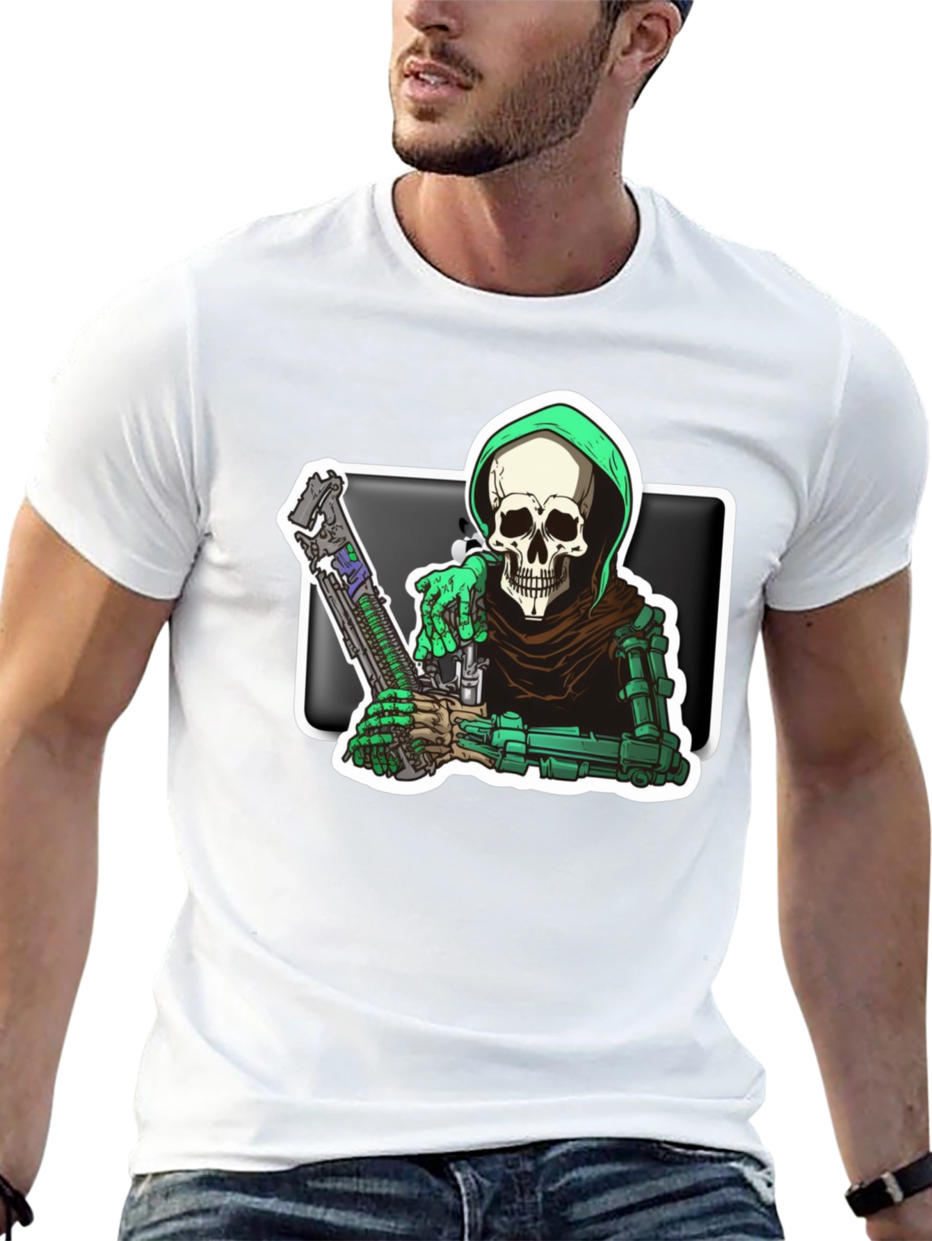 Grim Reaper Graphic Tee - Death Dealer T-Shirt