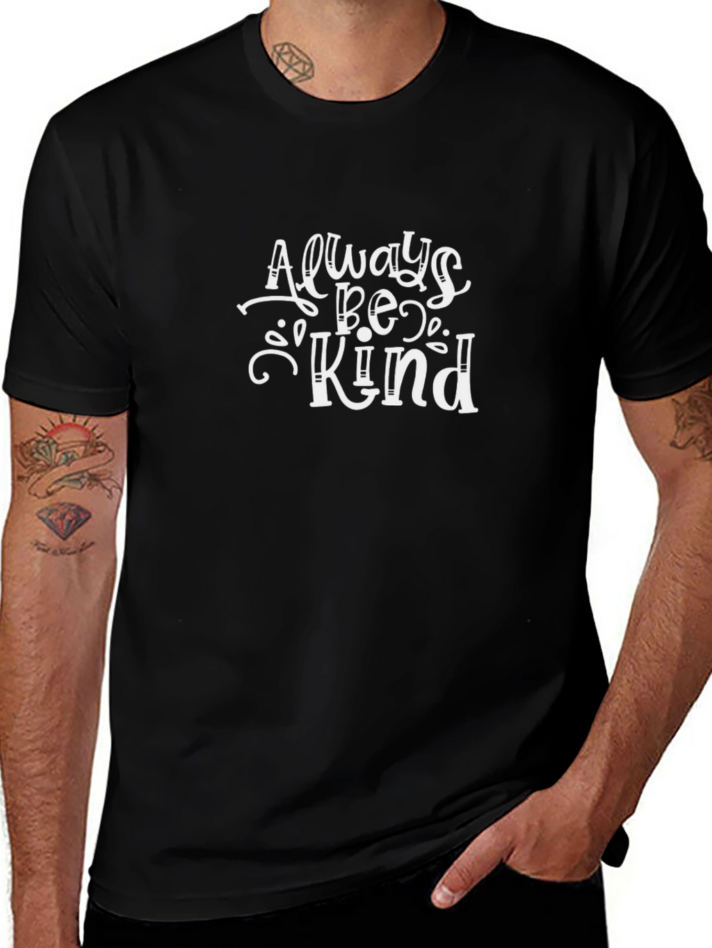 Always Be Kind Graphic Tee - Black Unisex T-Shirt
