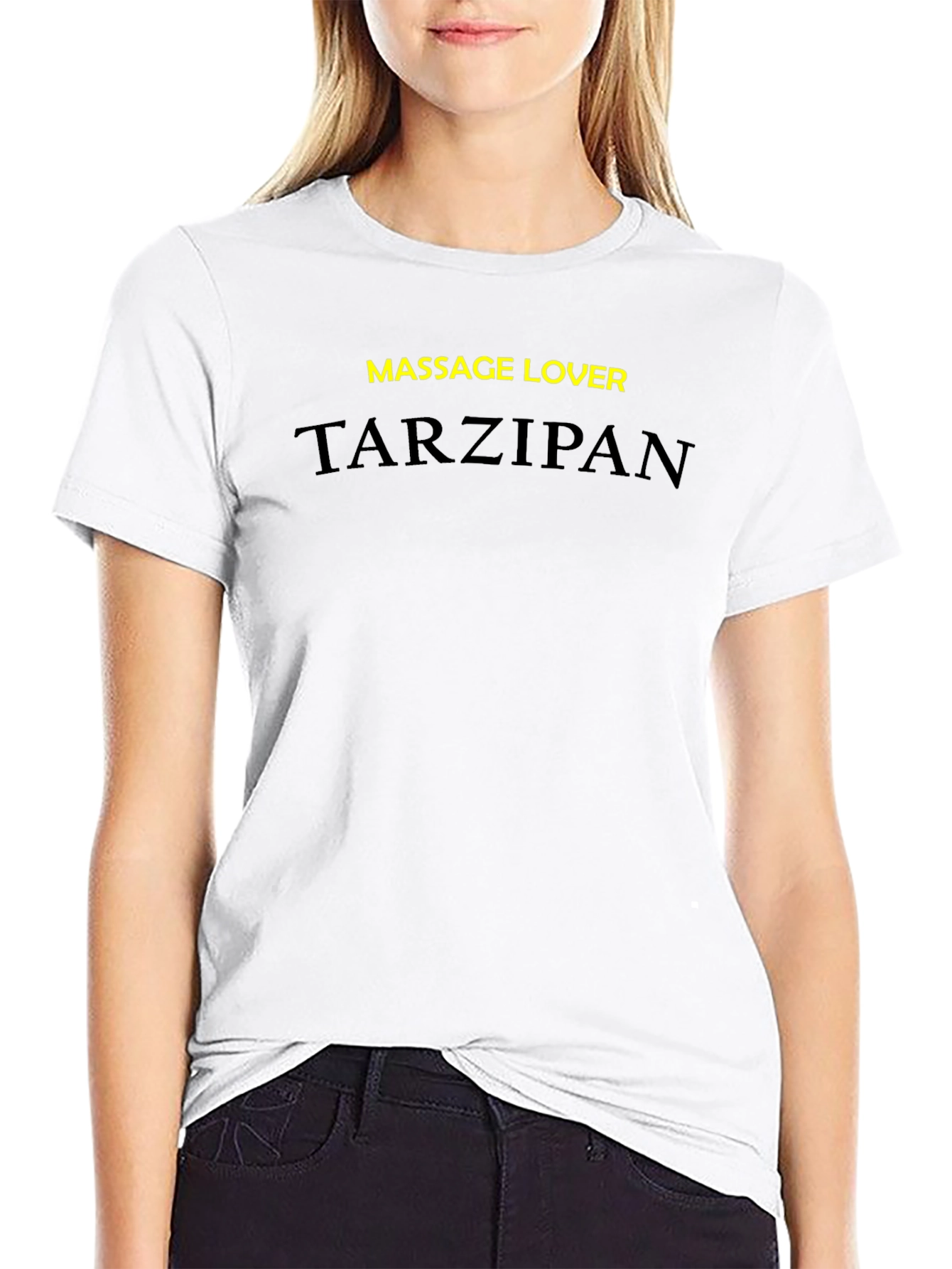 Massage Lover - Tarzipan Black Tee