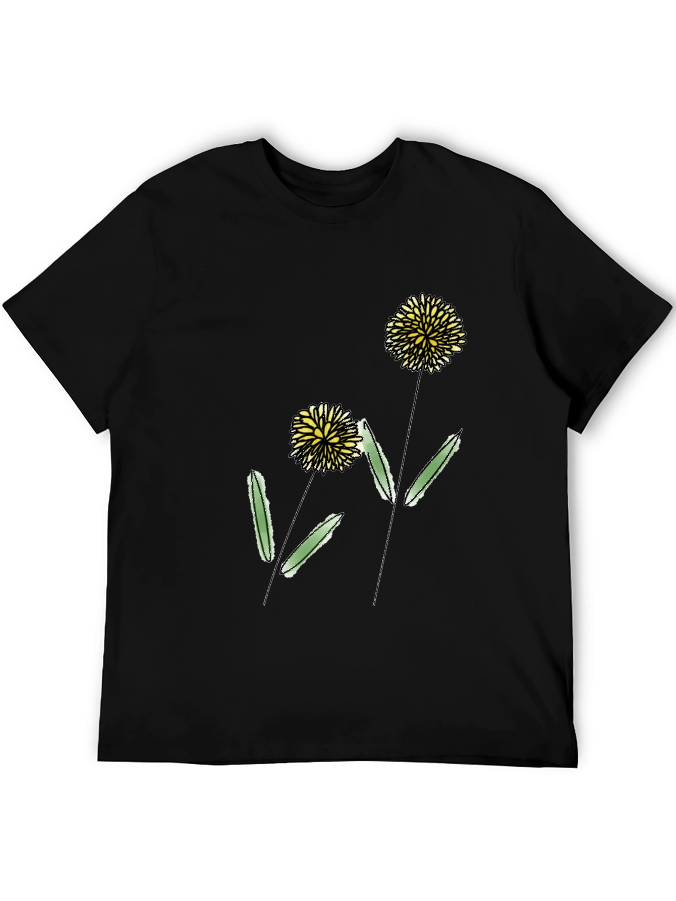 Black Dandelion Graphic Tee