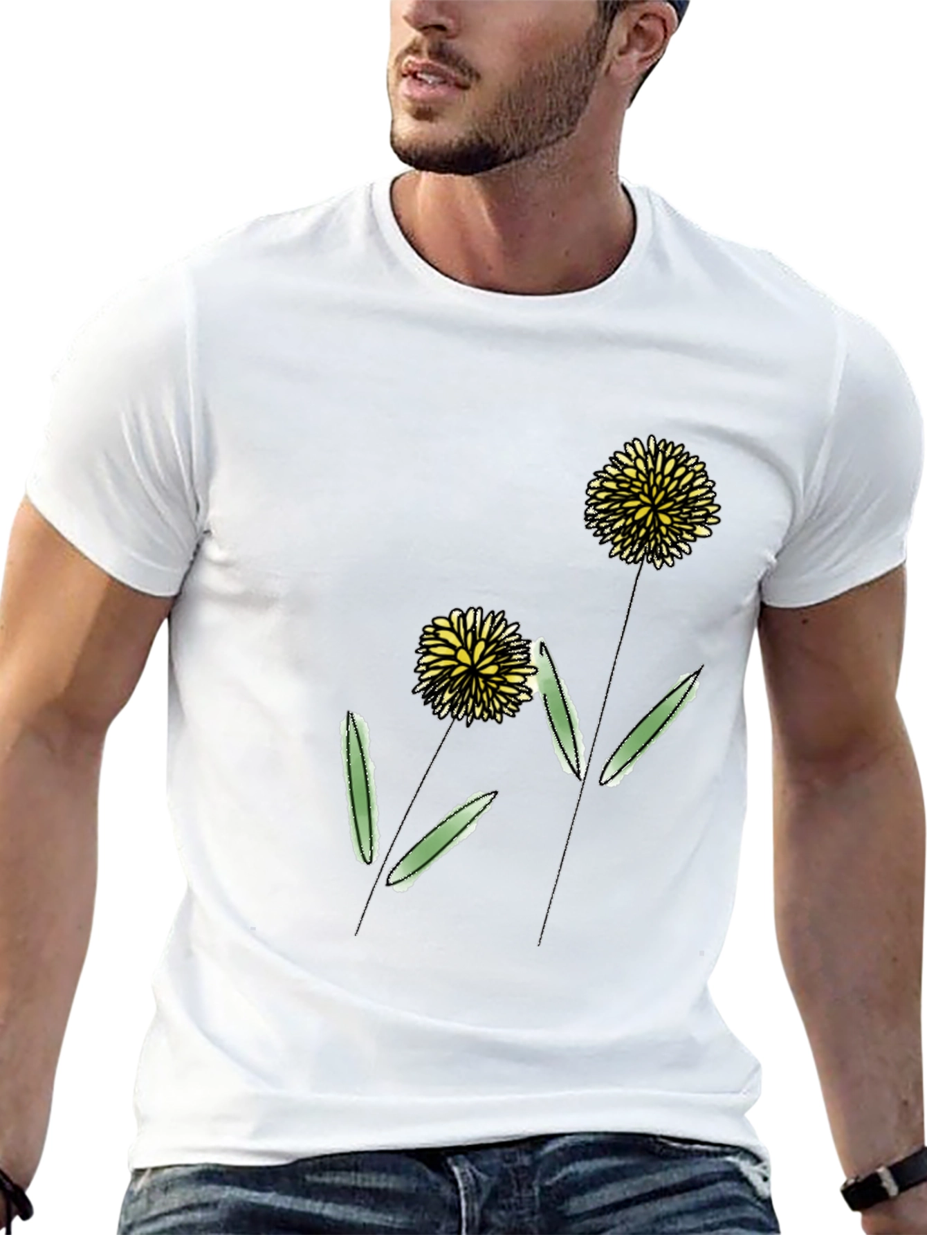 Black Dandelion Graphic Tee