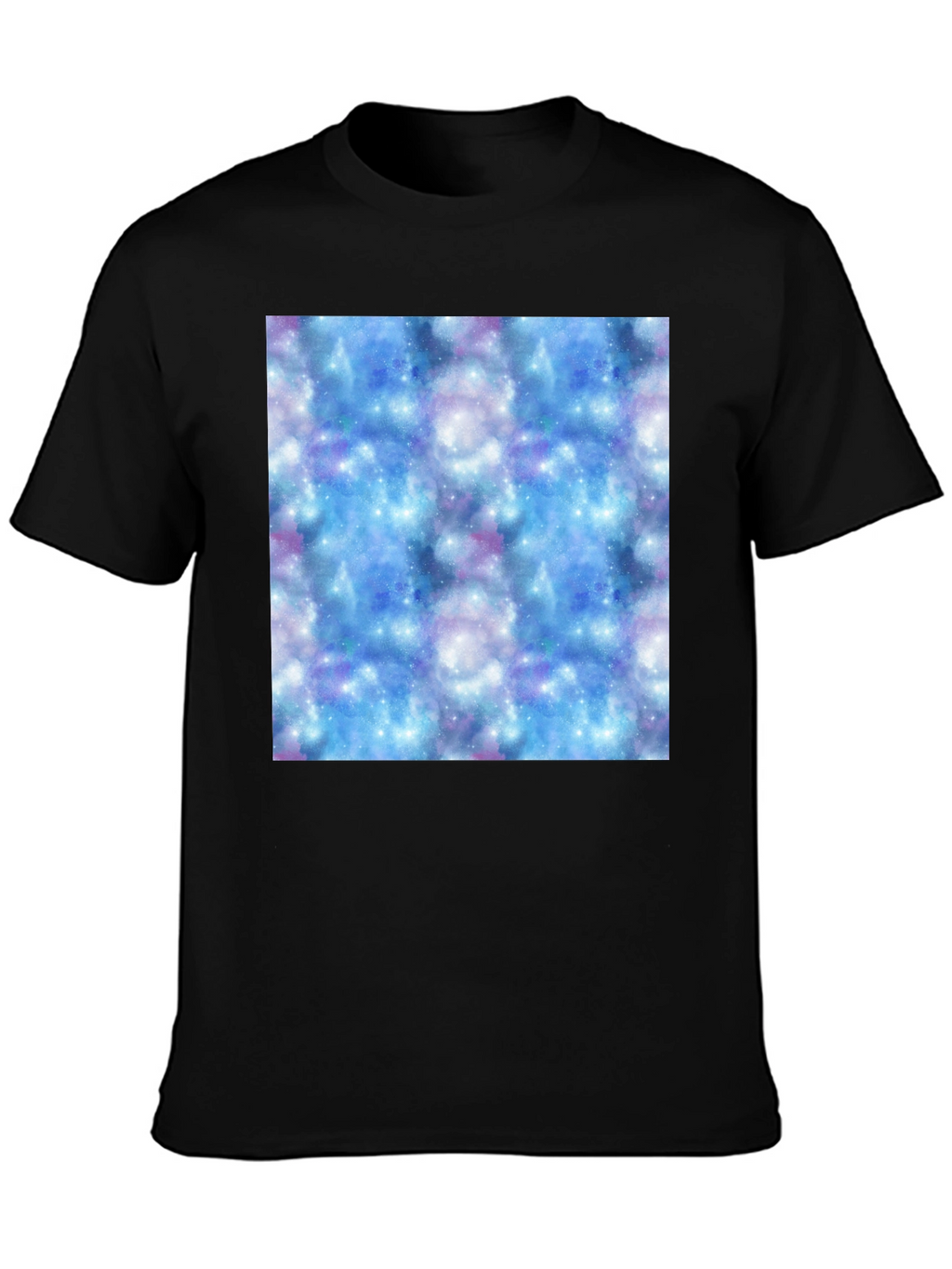 Galaxy Print Black T-Shirt