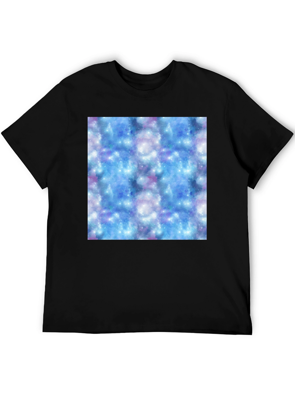 Galaxy Print Black T-Shirt