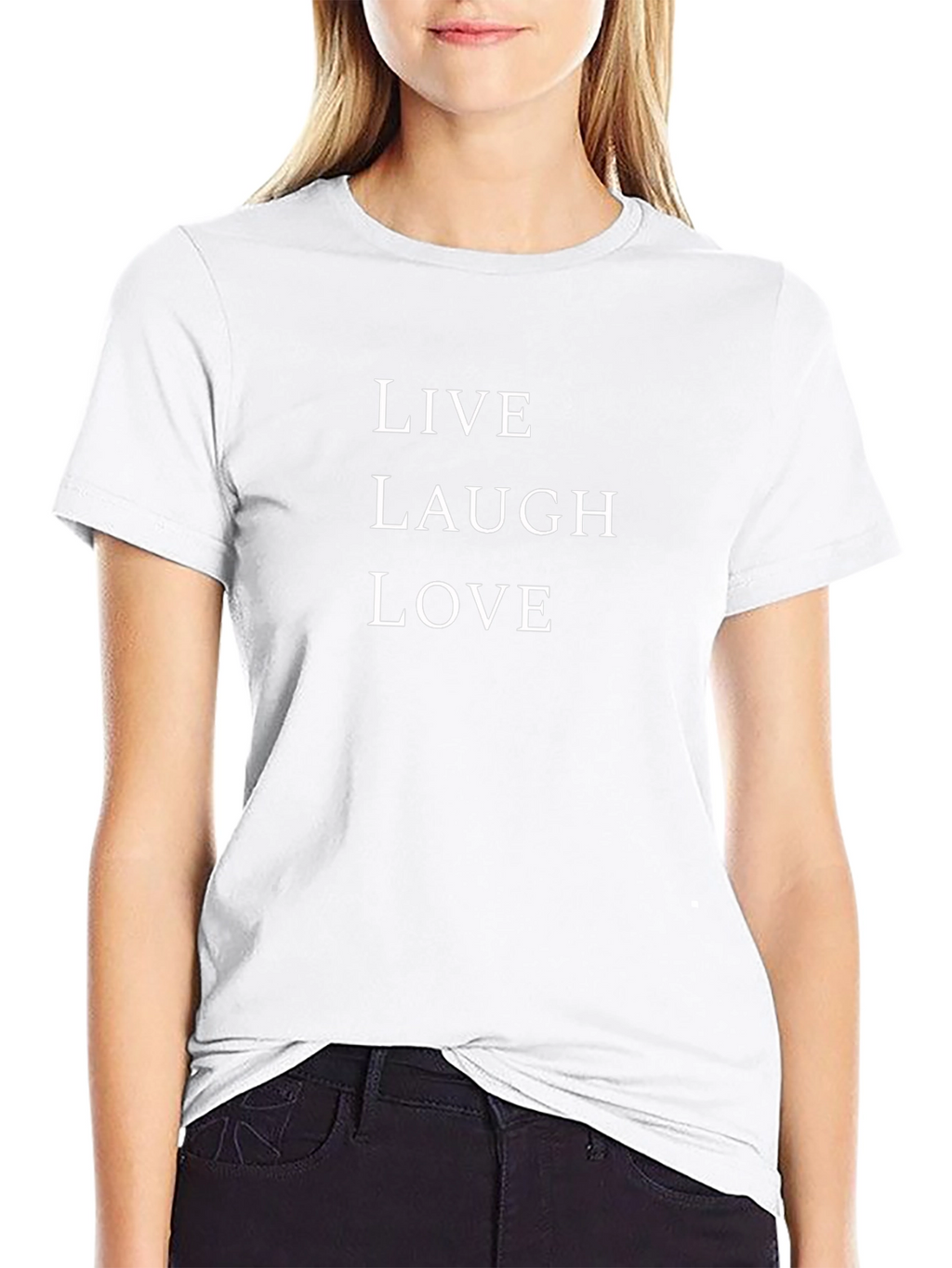 Live Laugh Love Graphic Tee - Black T-Shirt