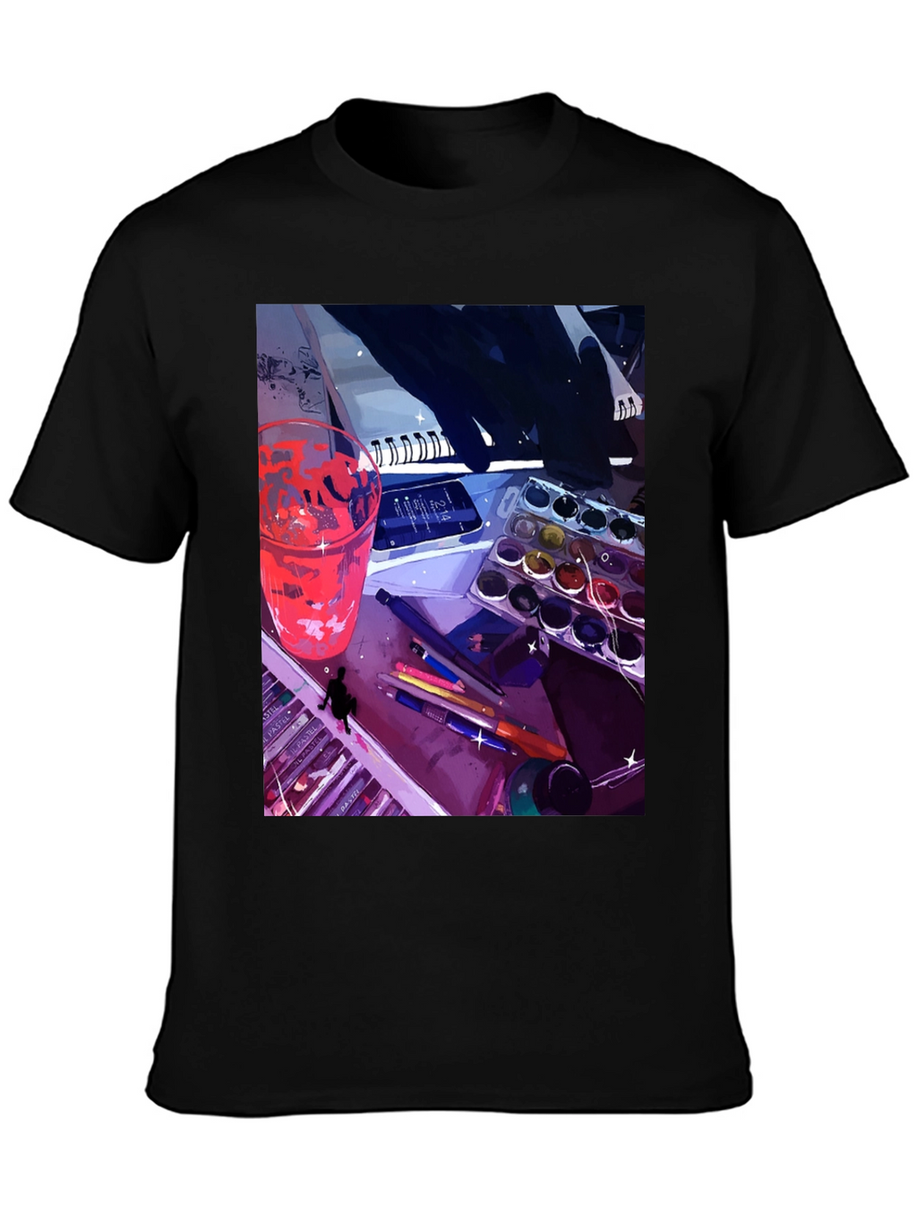 Artists Desk Graphic Tee - Creative Expression