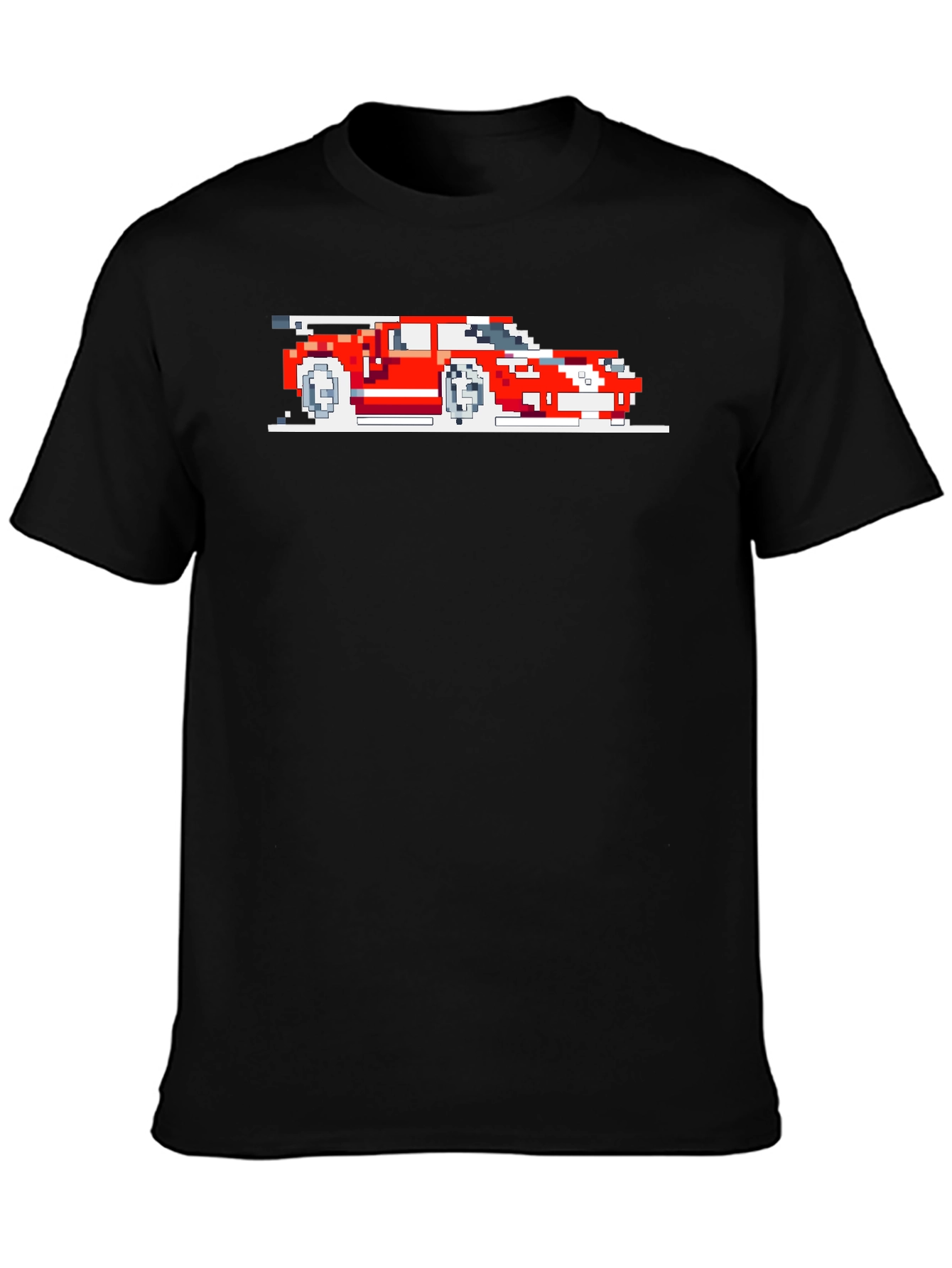 Pixel Art Car Graphic Tee - Retro Style