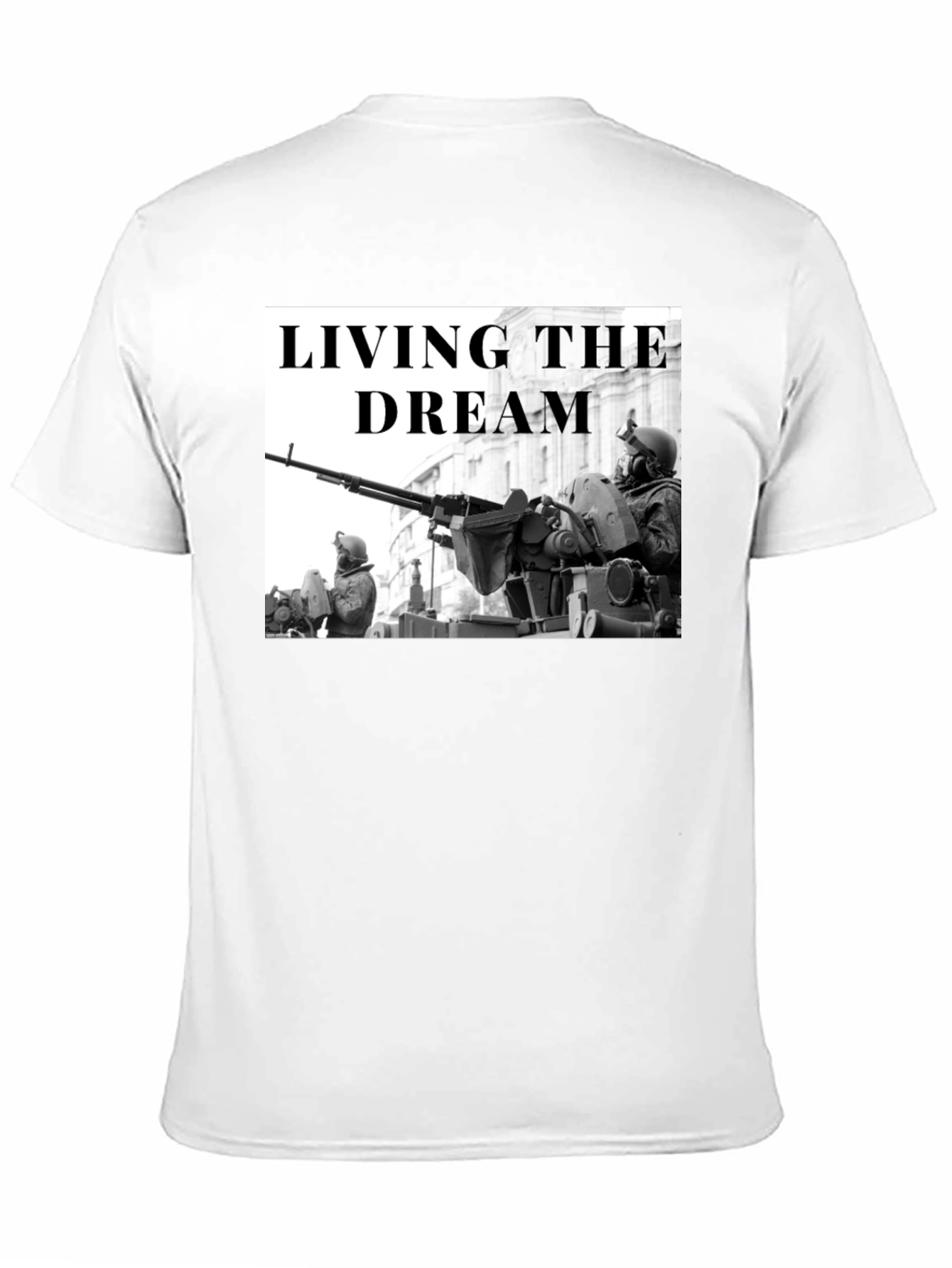 Living the Dream Military Graphic T-Shirt