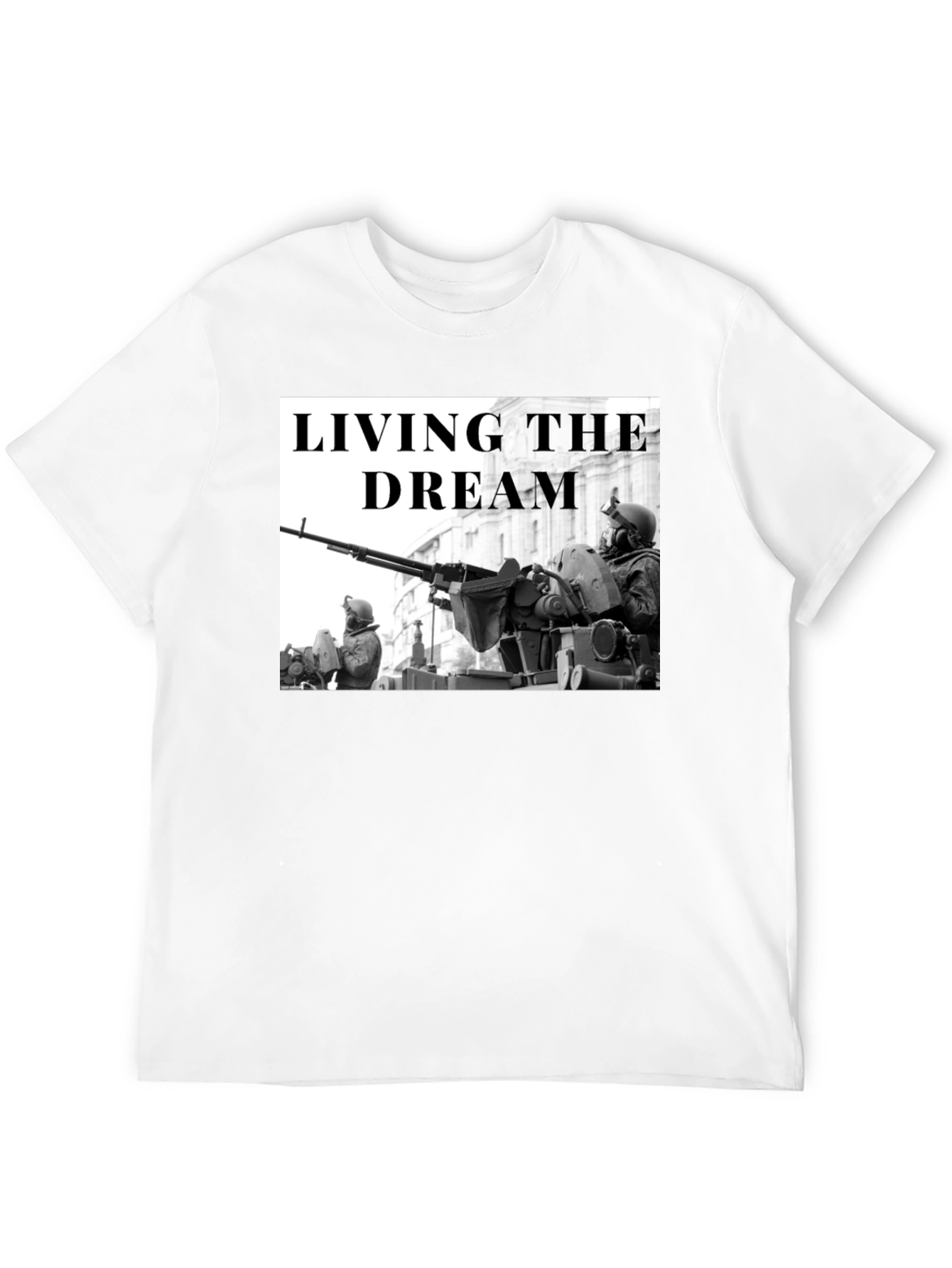 Living the Dream Military Graphic T-Shirt