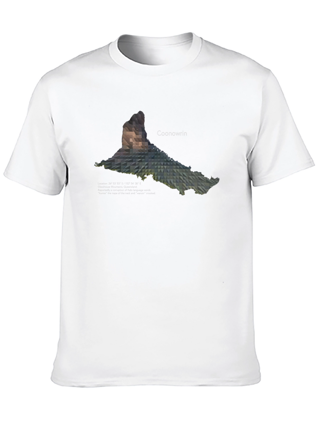 Coonowrin Mountain Geometric T-Shirt