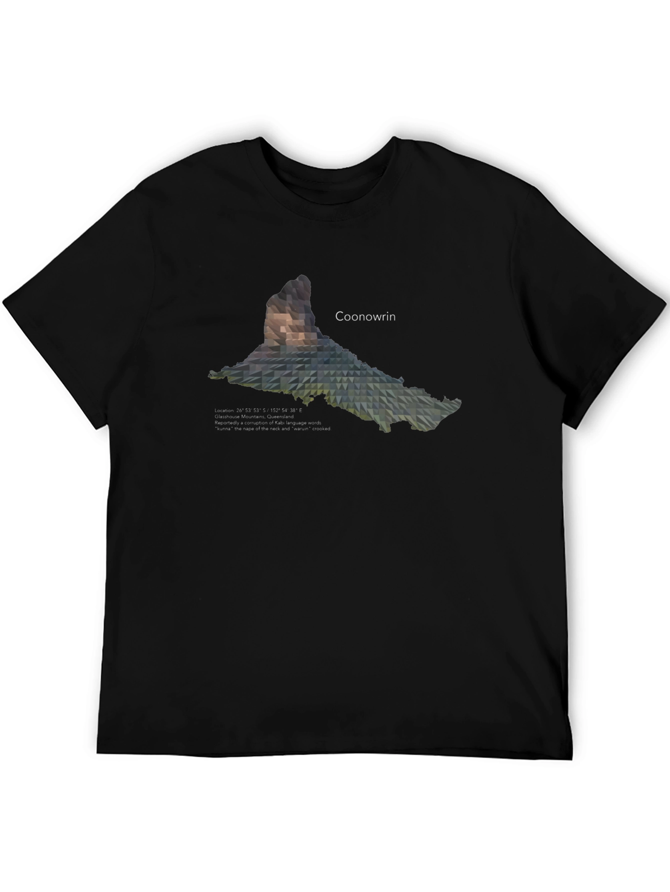 Coonowrin Mountain Geometric T-Shirt