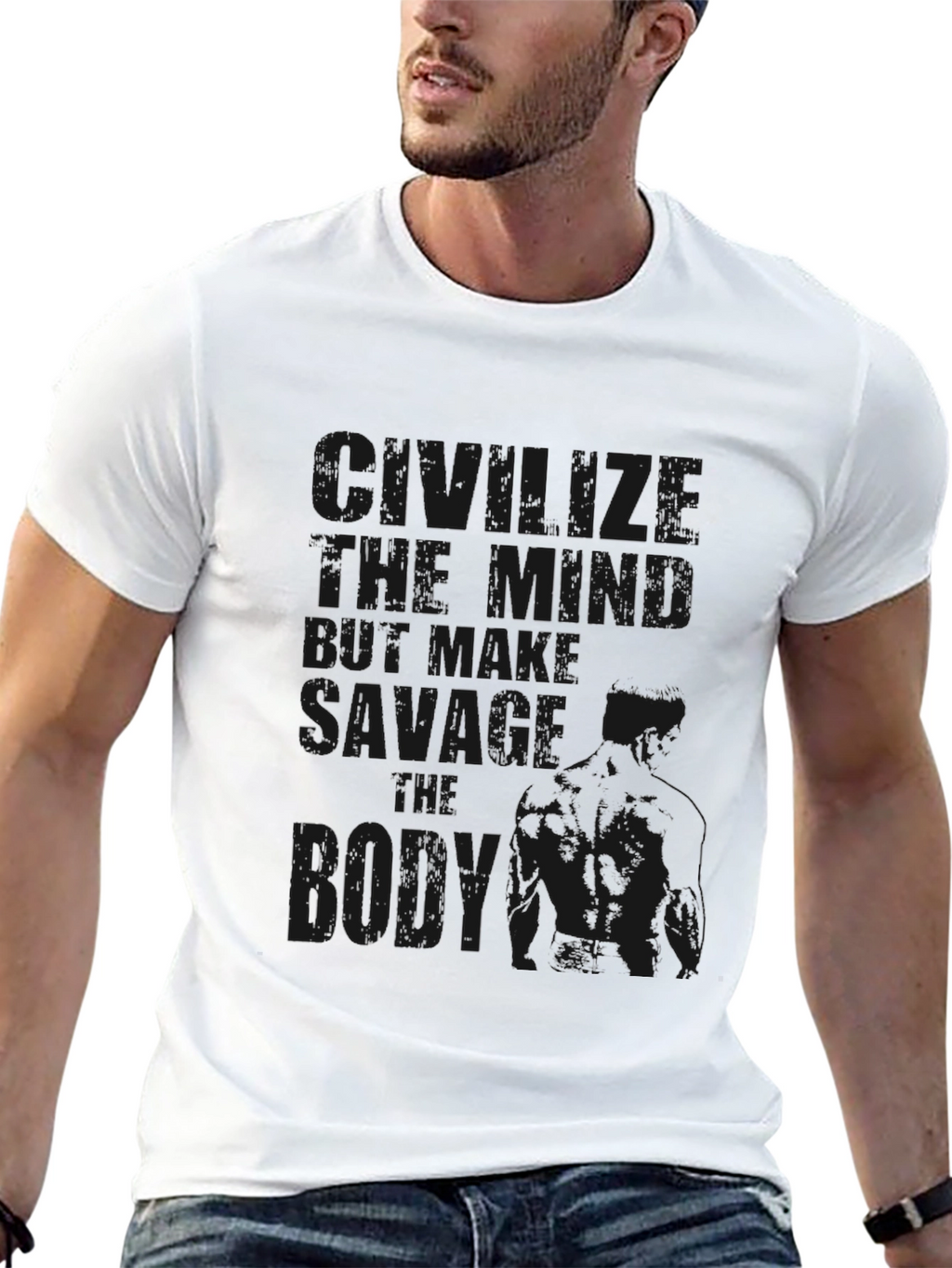 Savage Born T-Shirt - Mens Black Tee