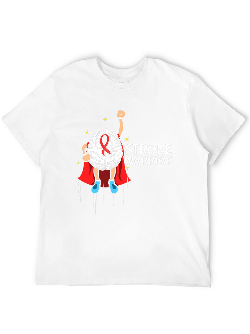 Stroke Warrior Brain Superhero T-Shirt