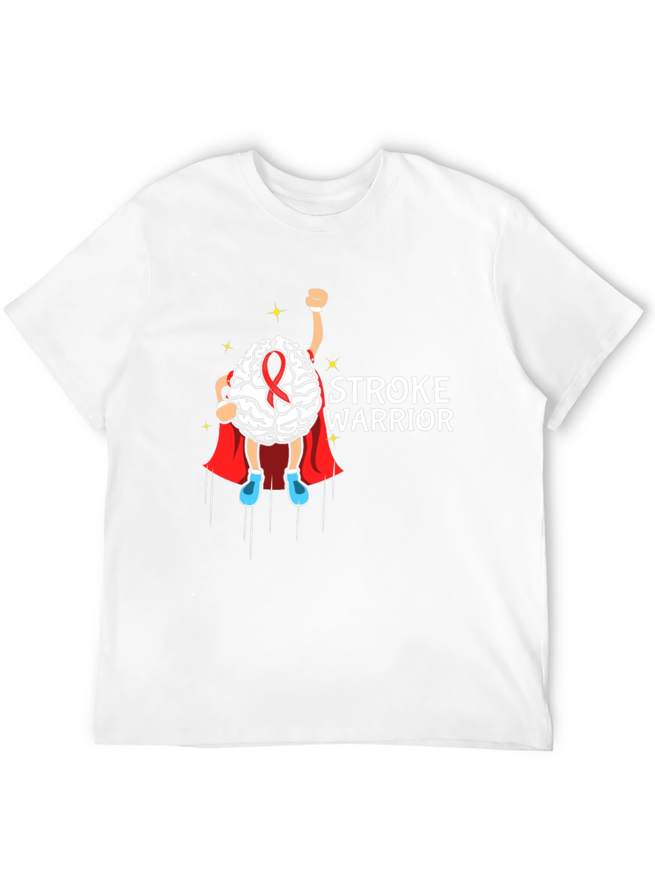 Stroke Warrior Brain Superhero T-Shirt