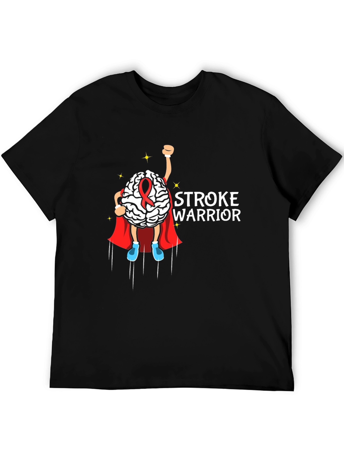 Stroke Warrior Brain Superhero T-Shirt
