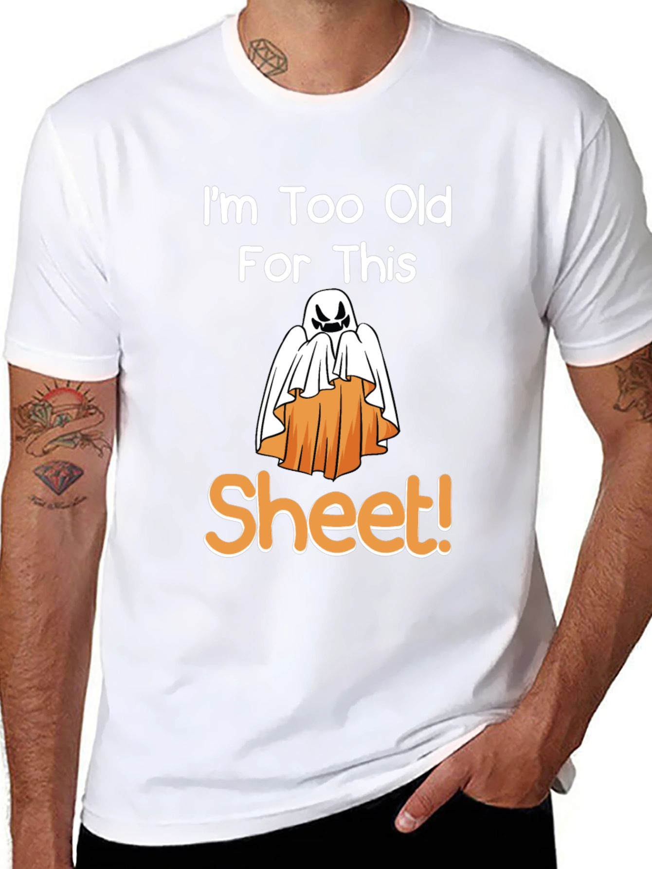 Funny Halloween Ghost Sheet T-Shirt
