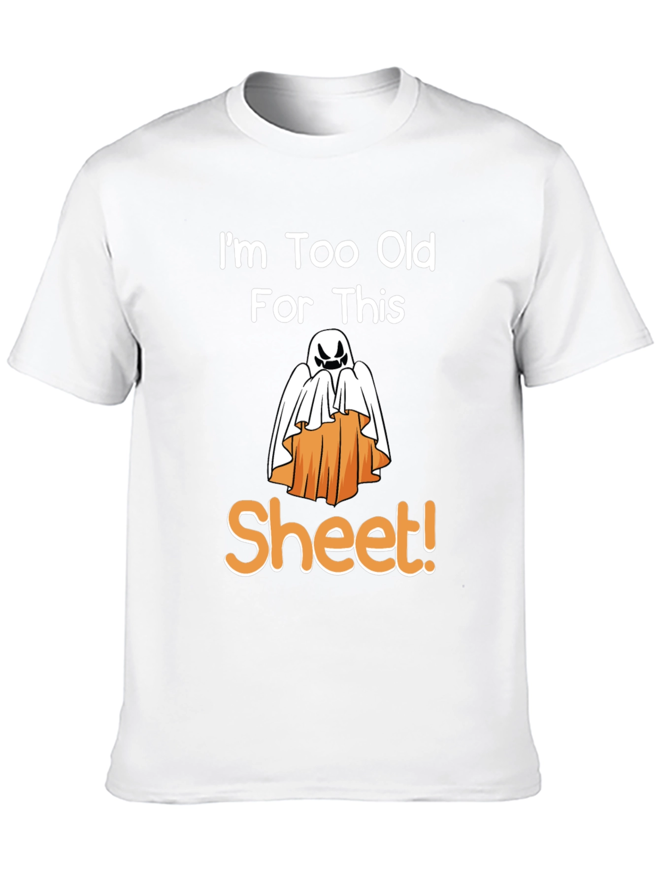 Funny Halloween Ghost Sheet T-Shirt