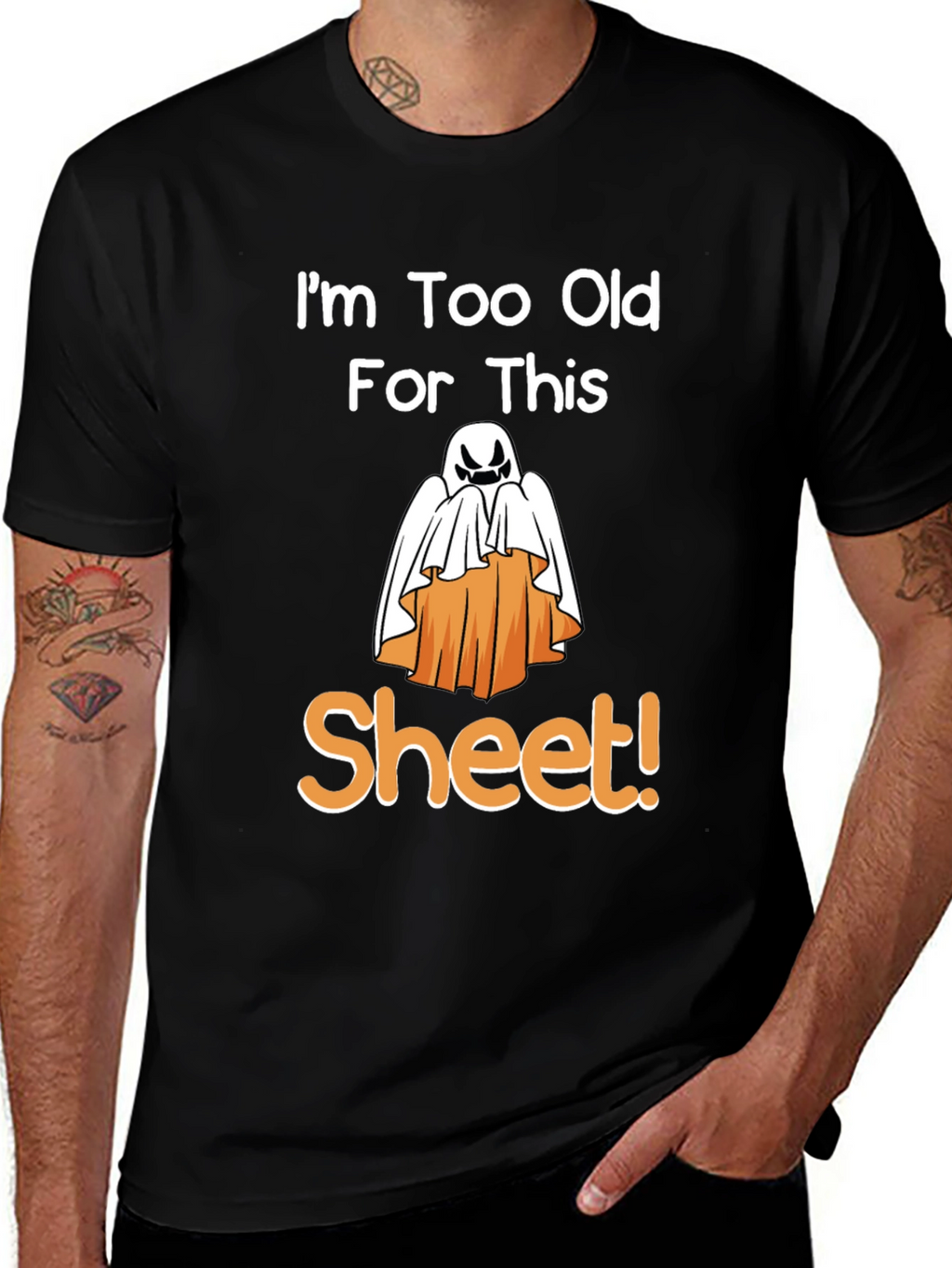 Funny Halloween Ghost Sheet T-Shirt
