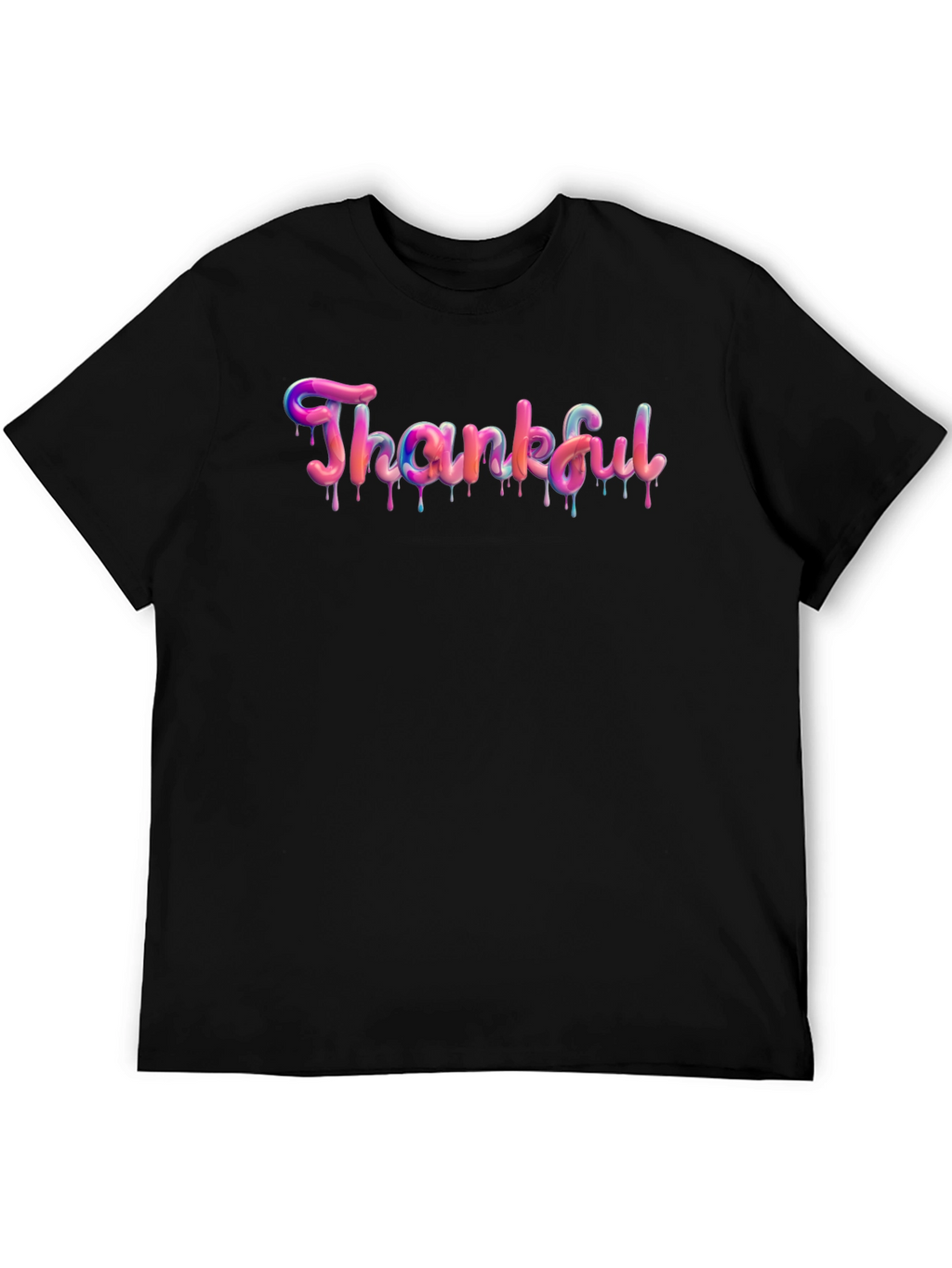 Thankful Graphic T-Shirt - Black