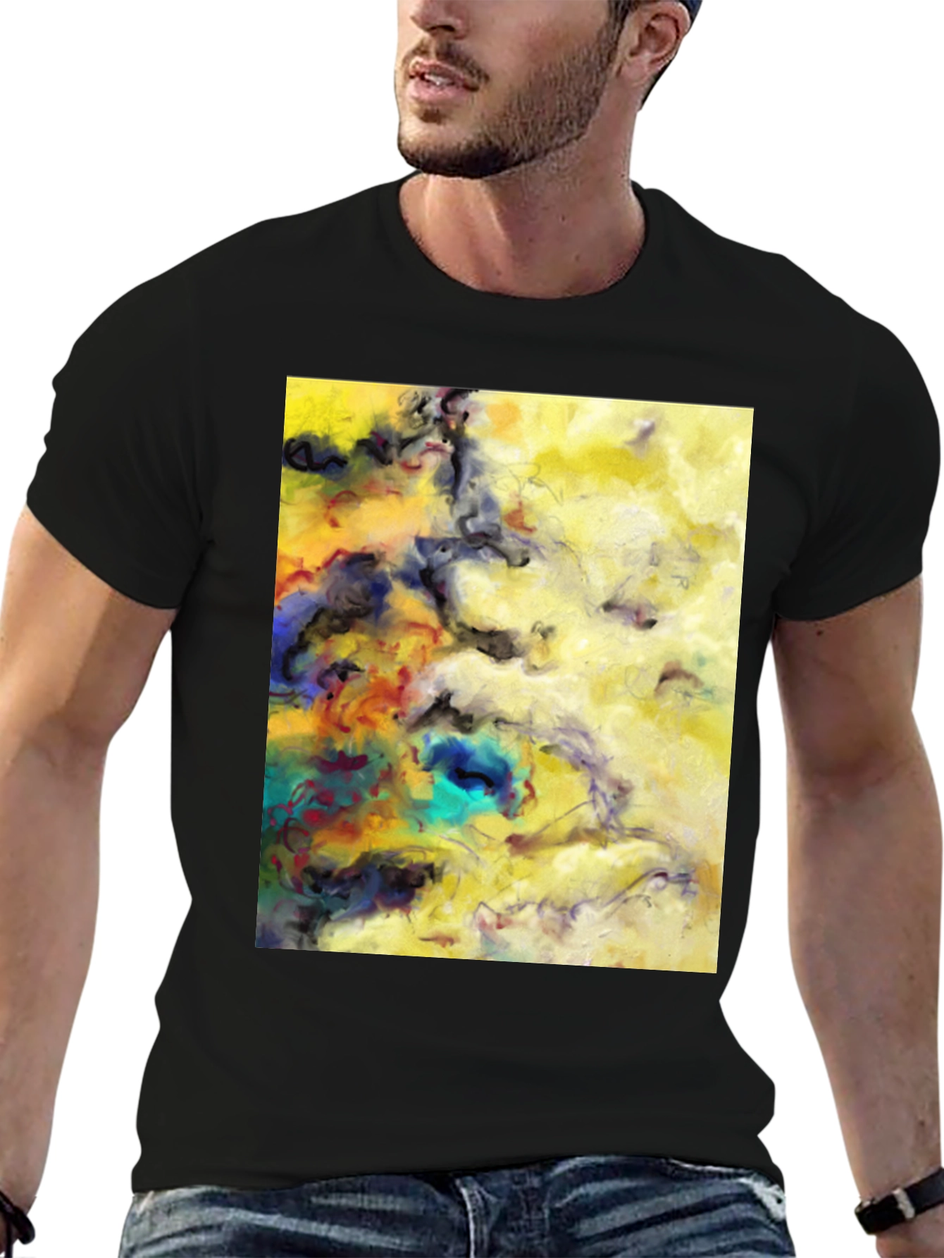 Abstract Art Graphic Tee - Modern Artistic Design