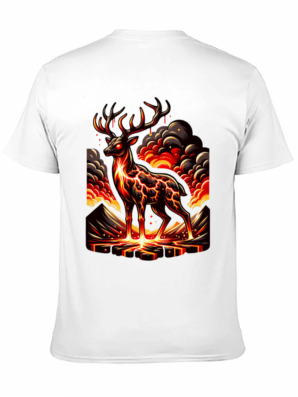 Lava Deer Graphic Tee - Mens Black T-Shirt