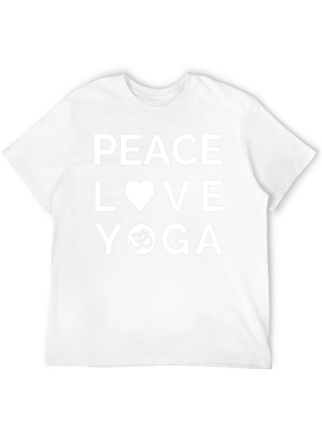 Peace Love Yoga T-Shirt - Black