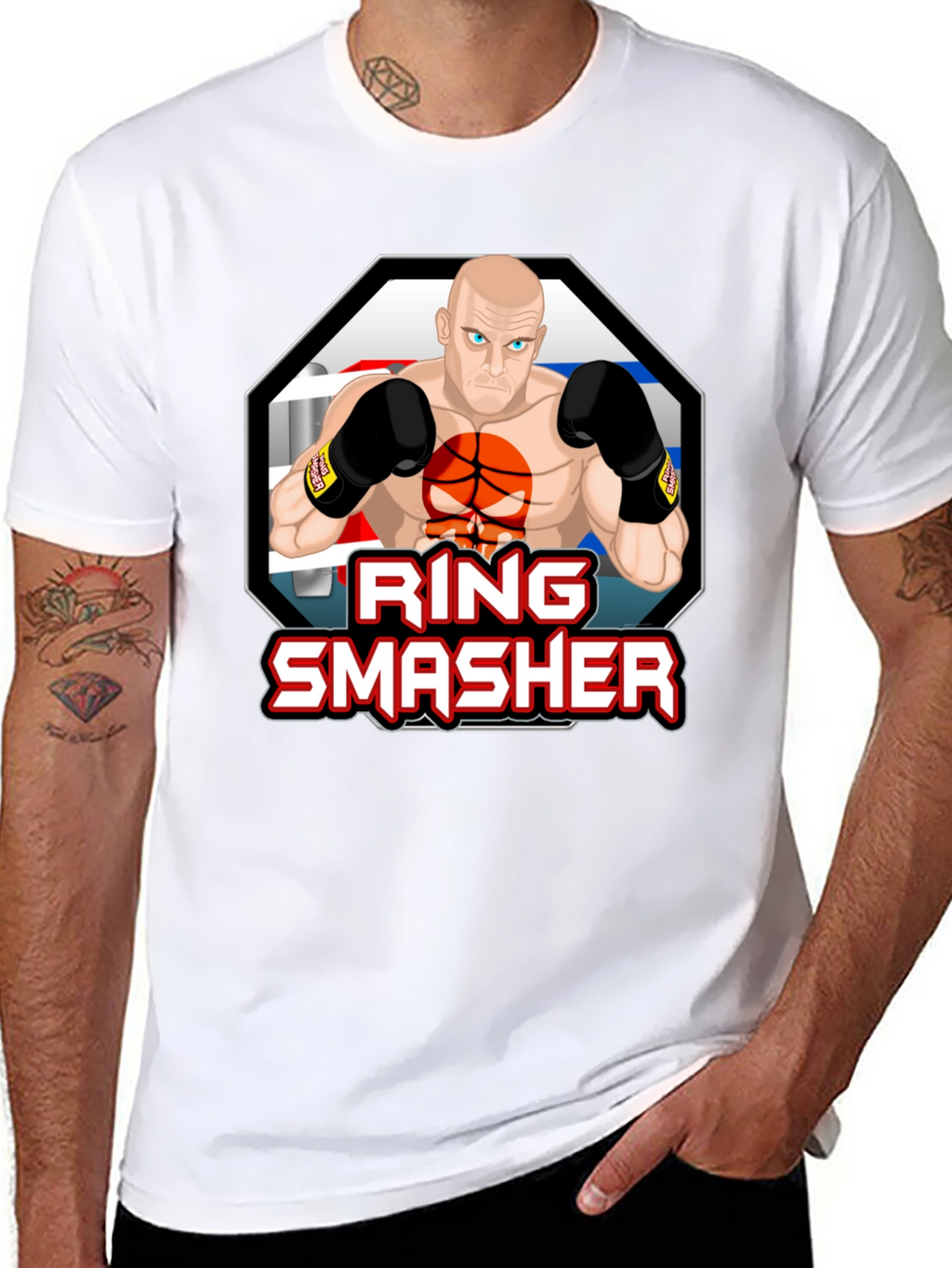 Ring Smasher Graphic T-Shirt - MMA Boxing Inspired Design