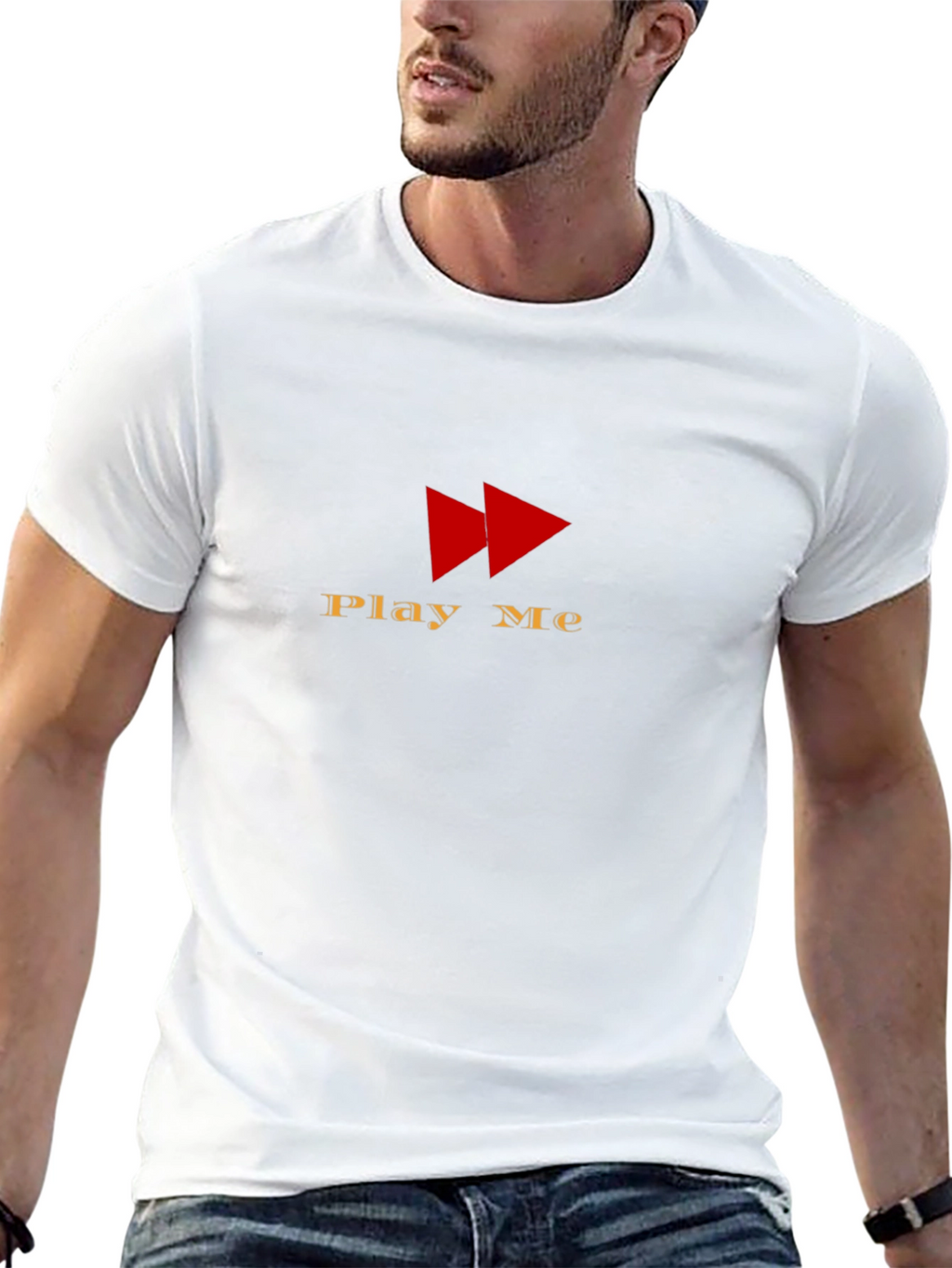 Play Me Graphic T-Shirt - Black