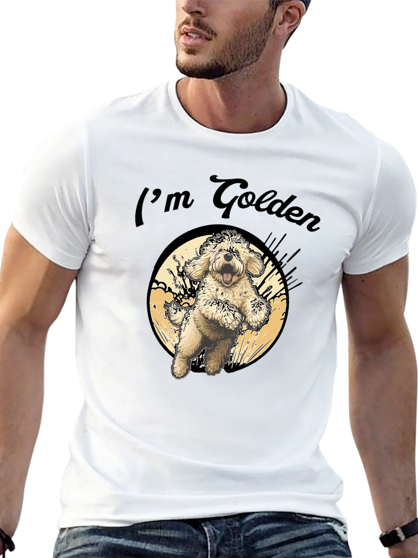 Im Golden T-Shirt - Cute Dog Design