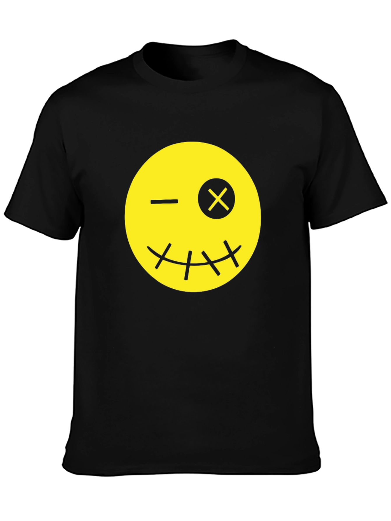 Winking Emoji Black T-Shirt