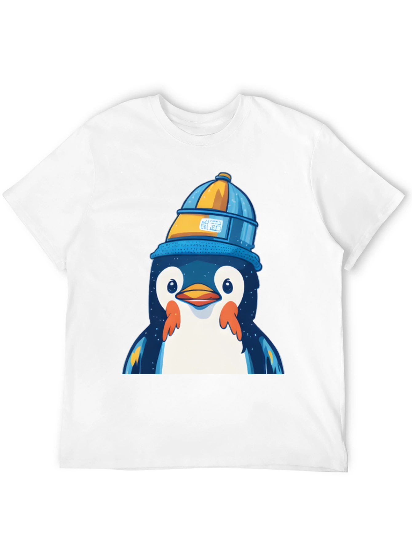 Penguin in a Bucket Hat Graphic Tee