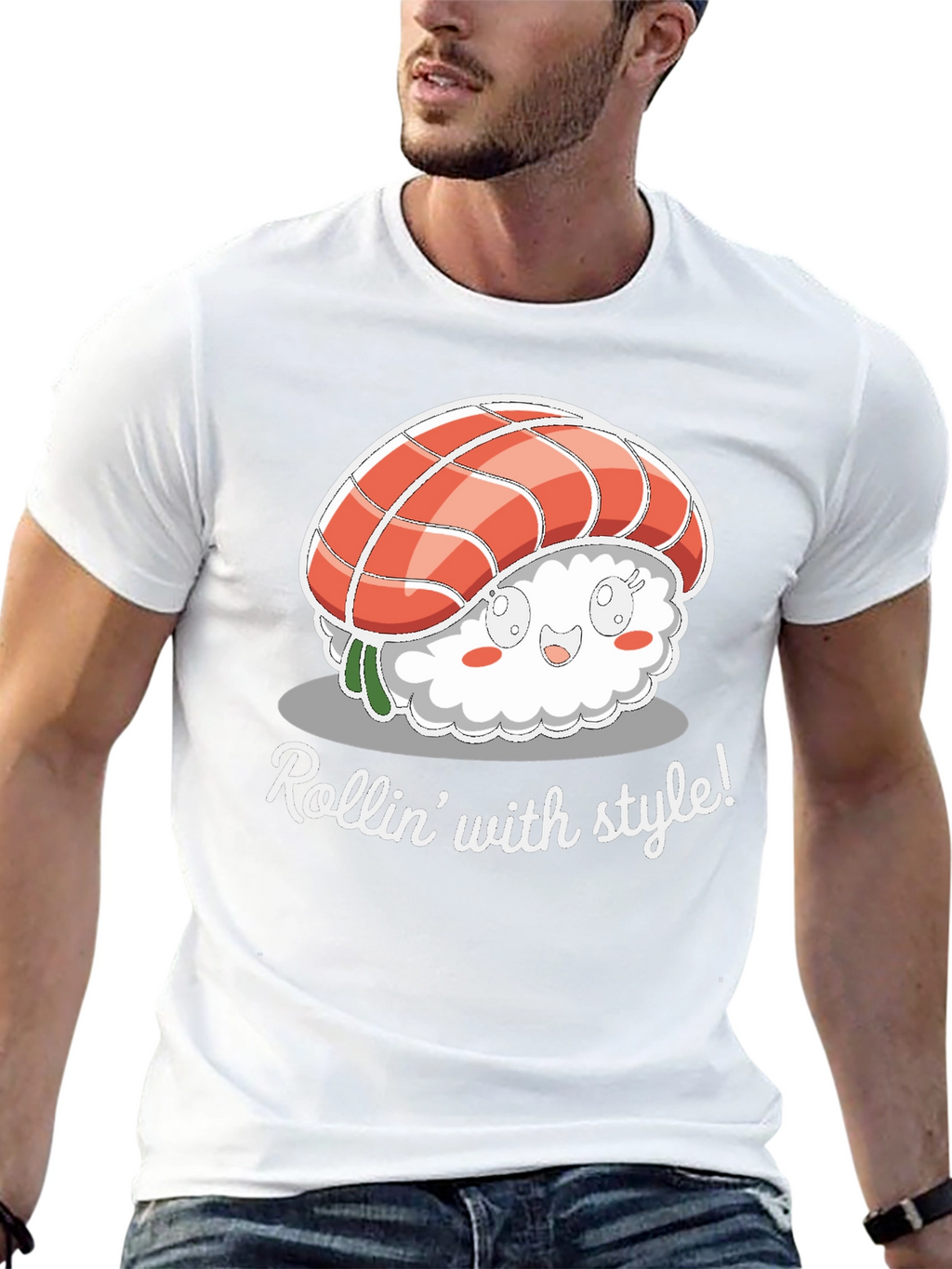 Rollin With Style Sushi Graphic Tee