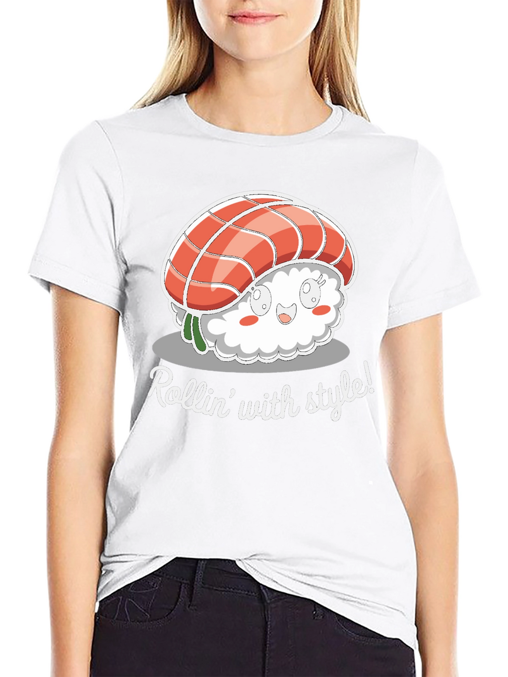 Rollin With Style Sushi Graphic Tee