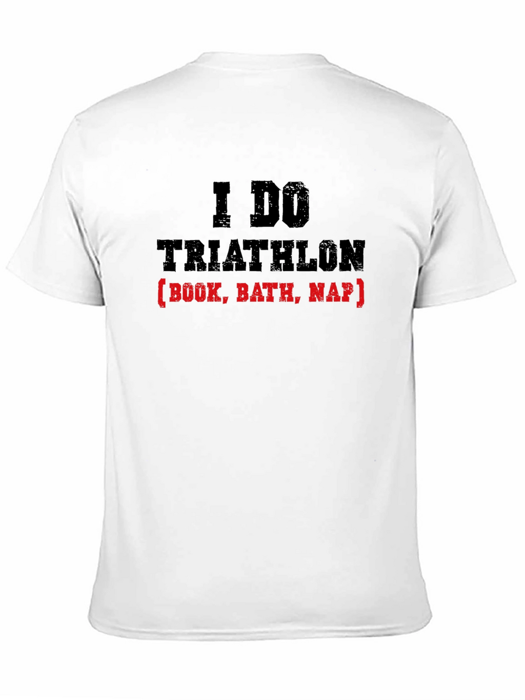 Funny Triathlon Book Bath Nap T-Shirt