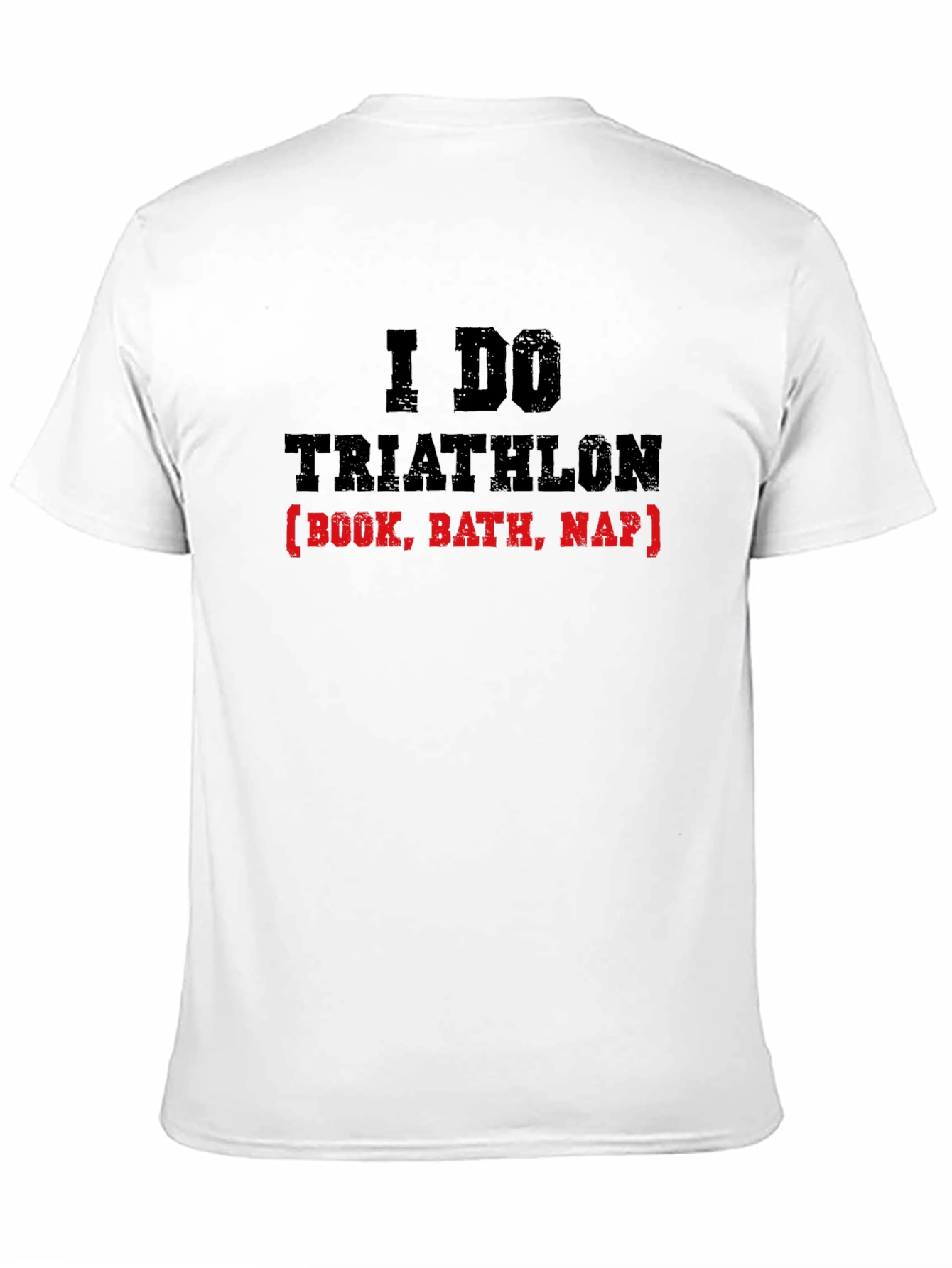 Funny Triathlon Book Bath Nap T-Shirt